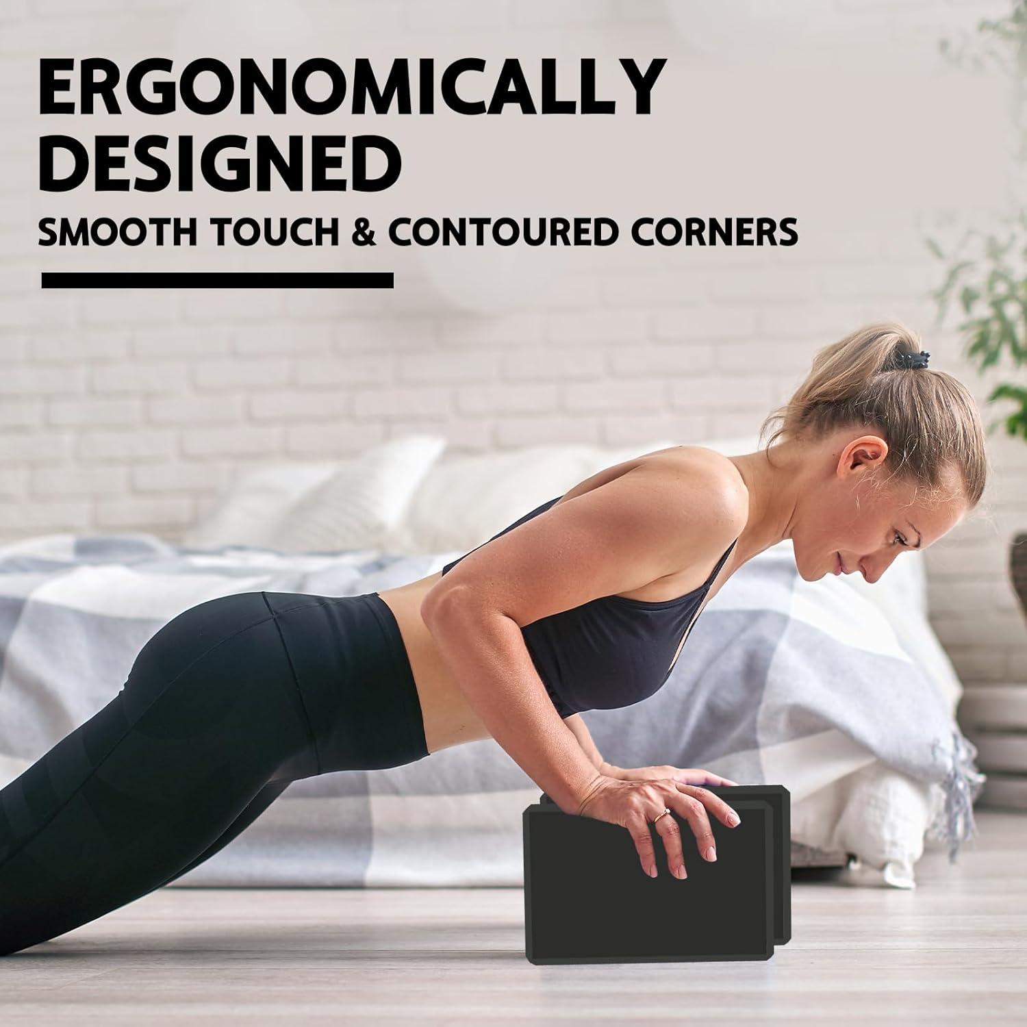 Bloque de Yoga MBKHFLL - Espuma EVA Antideslizante 22.86x7.62x15.24cm