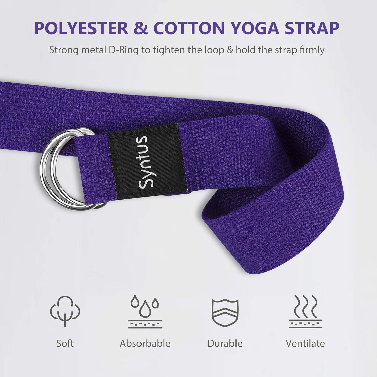 Conjunto de Bloques de Yoga y Correa Syntus - 2 Bloques 22.86x15.24x10.16 cm