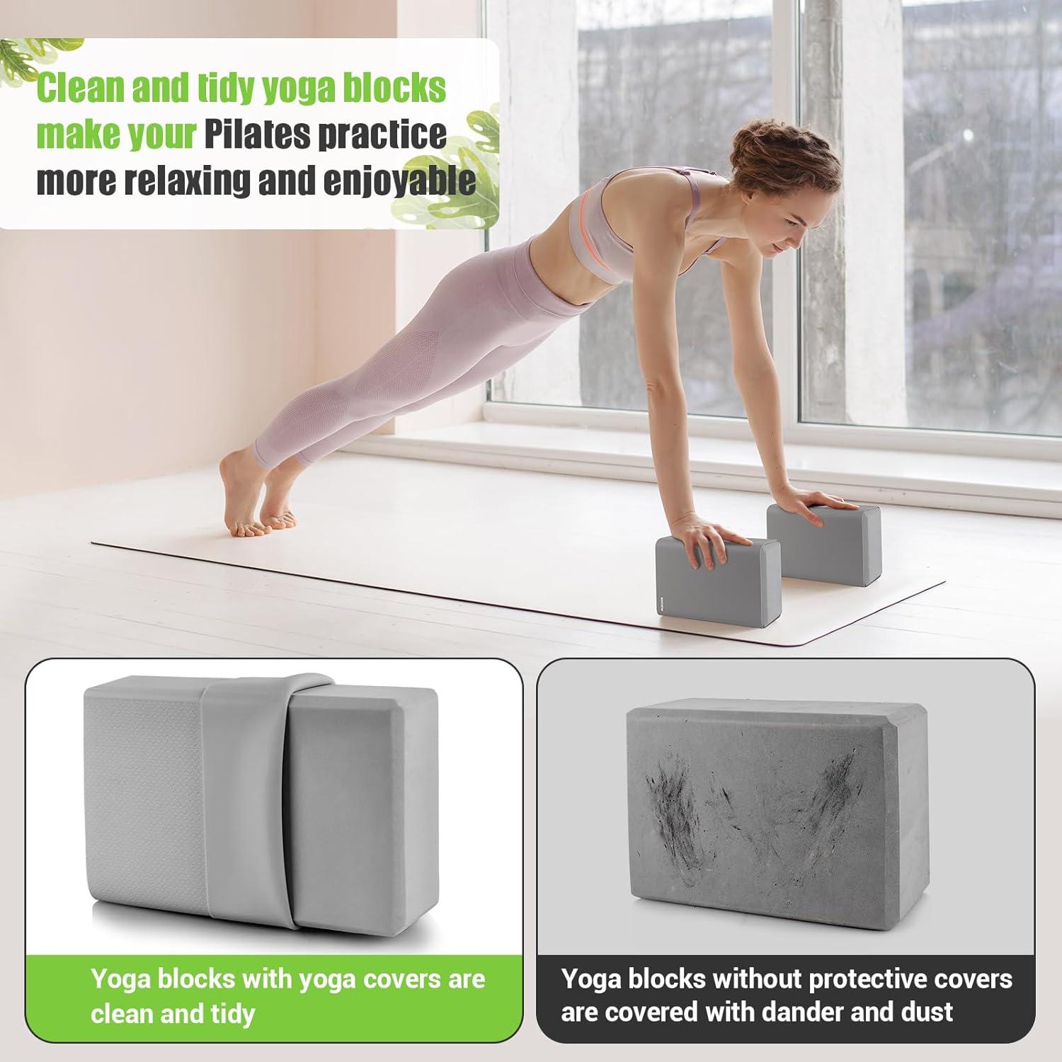 Bloques de Yoga Paleclouds con Funda Protectora de Silicona