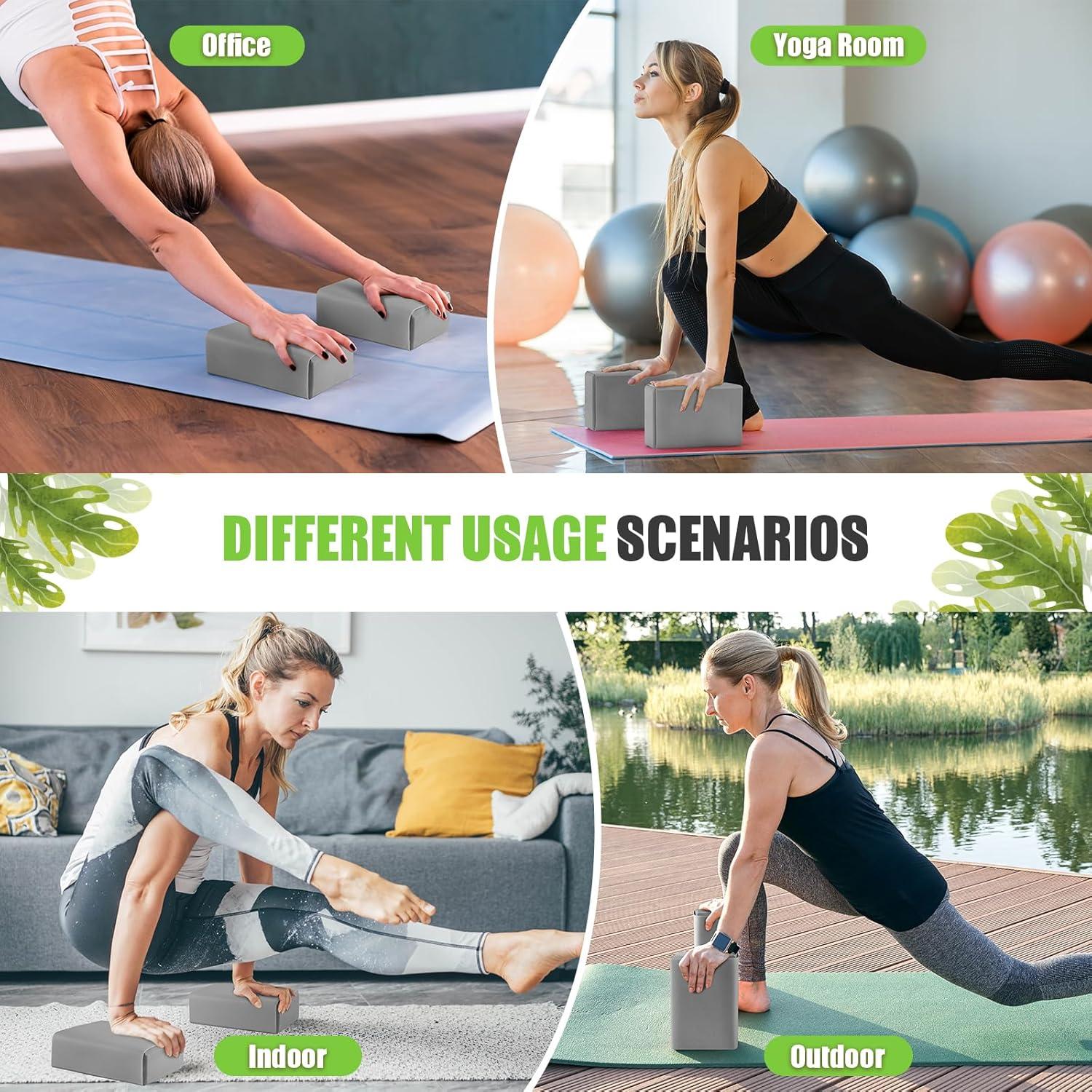 Bloques de Yoga Paleclouds con Funda Protectora de Silicona