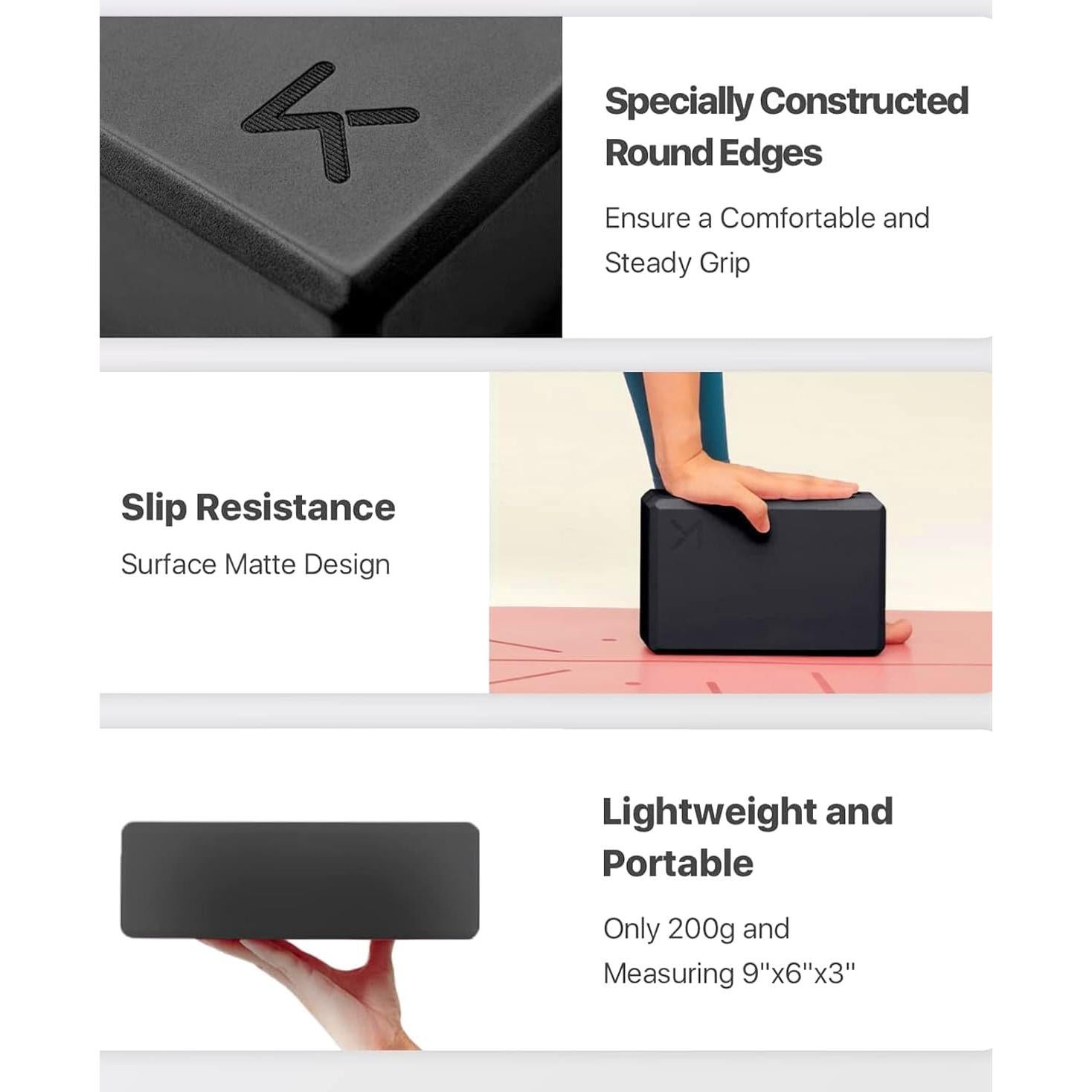 Bloques de Yoga KEEP 2 Pack EVA Antideslizantes 15x24cm