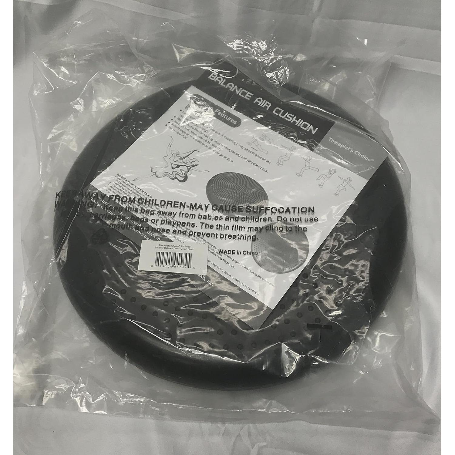 Disco de Equilibrio Inflado Elección del Terapeuta 34.3cm Negro