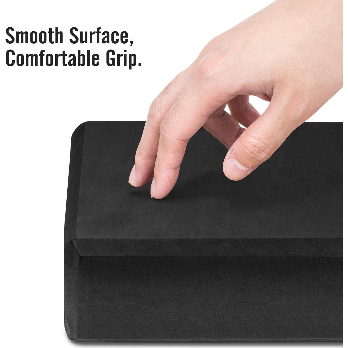 Bloques de Yoga MoKo 2 Piezas Espuma EVA 23x15x8cm Negro