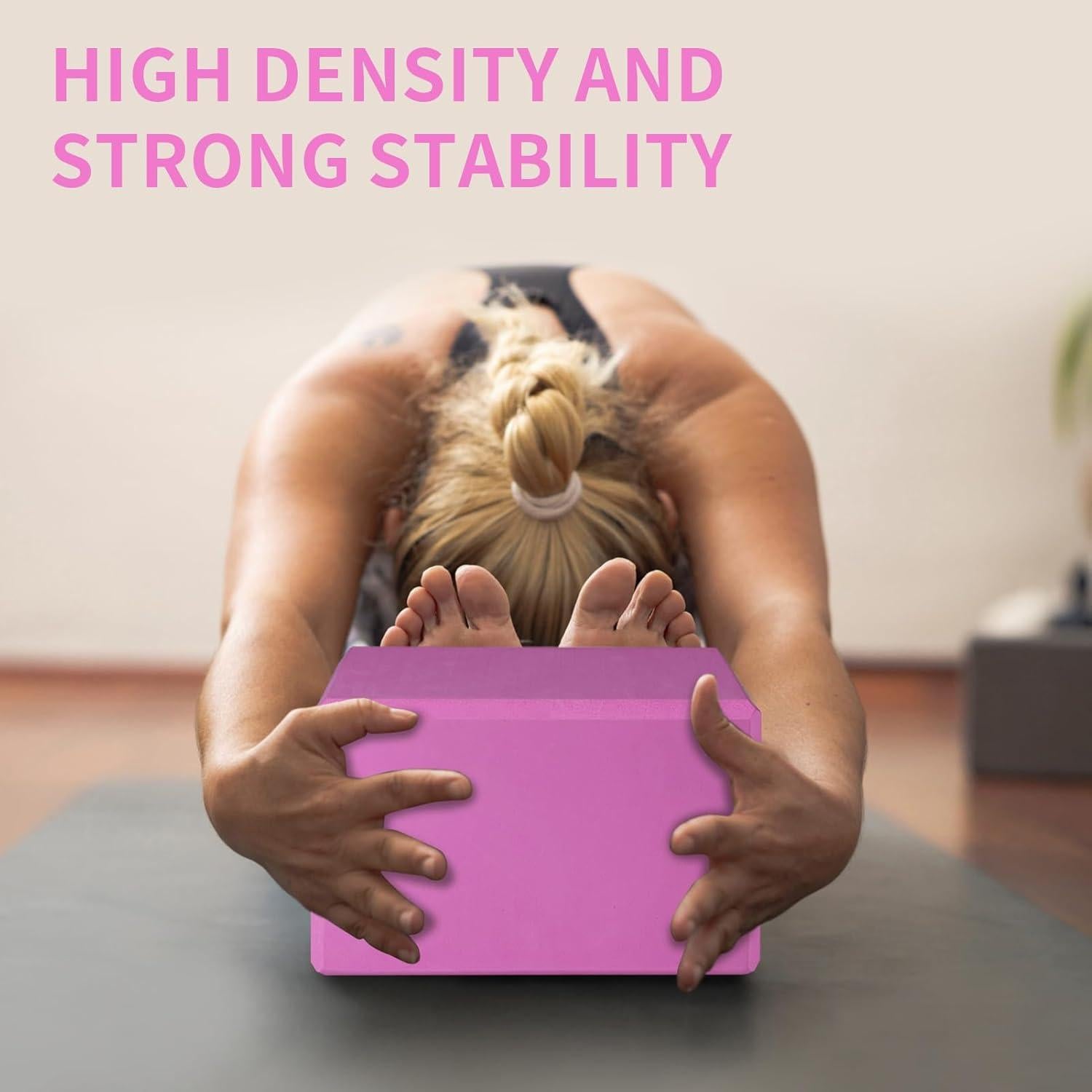 Bloque de Yoga H.J. Immbir Magenta 22.86x15.24x10.16 cm Antideslizante