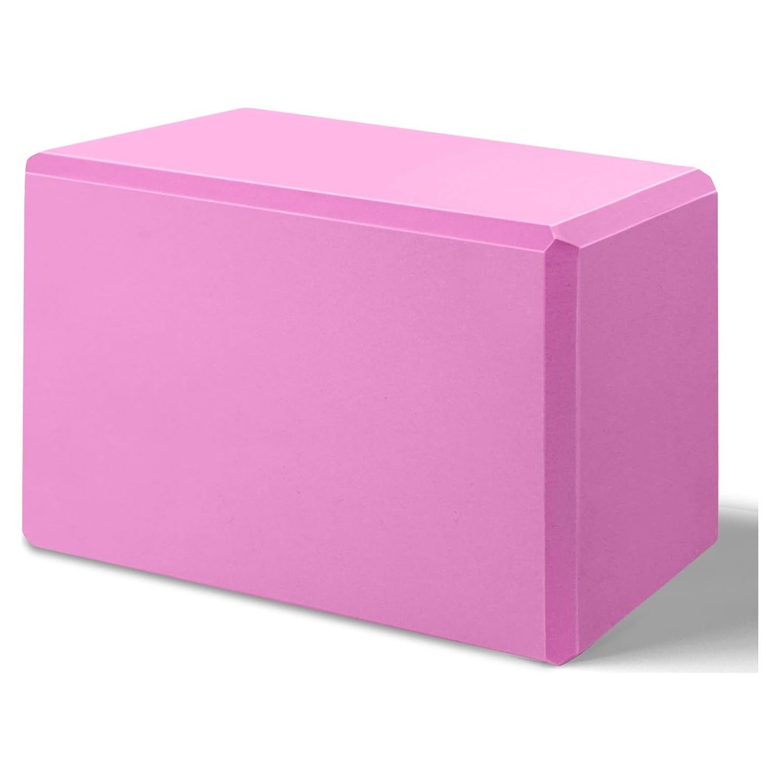 Bloque de Yoga Biguphate EVA Antideslizante 23x15x10cm Magenta