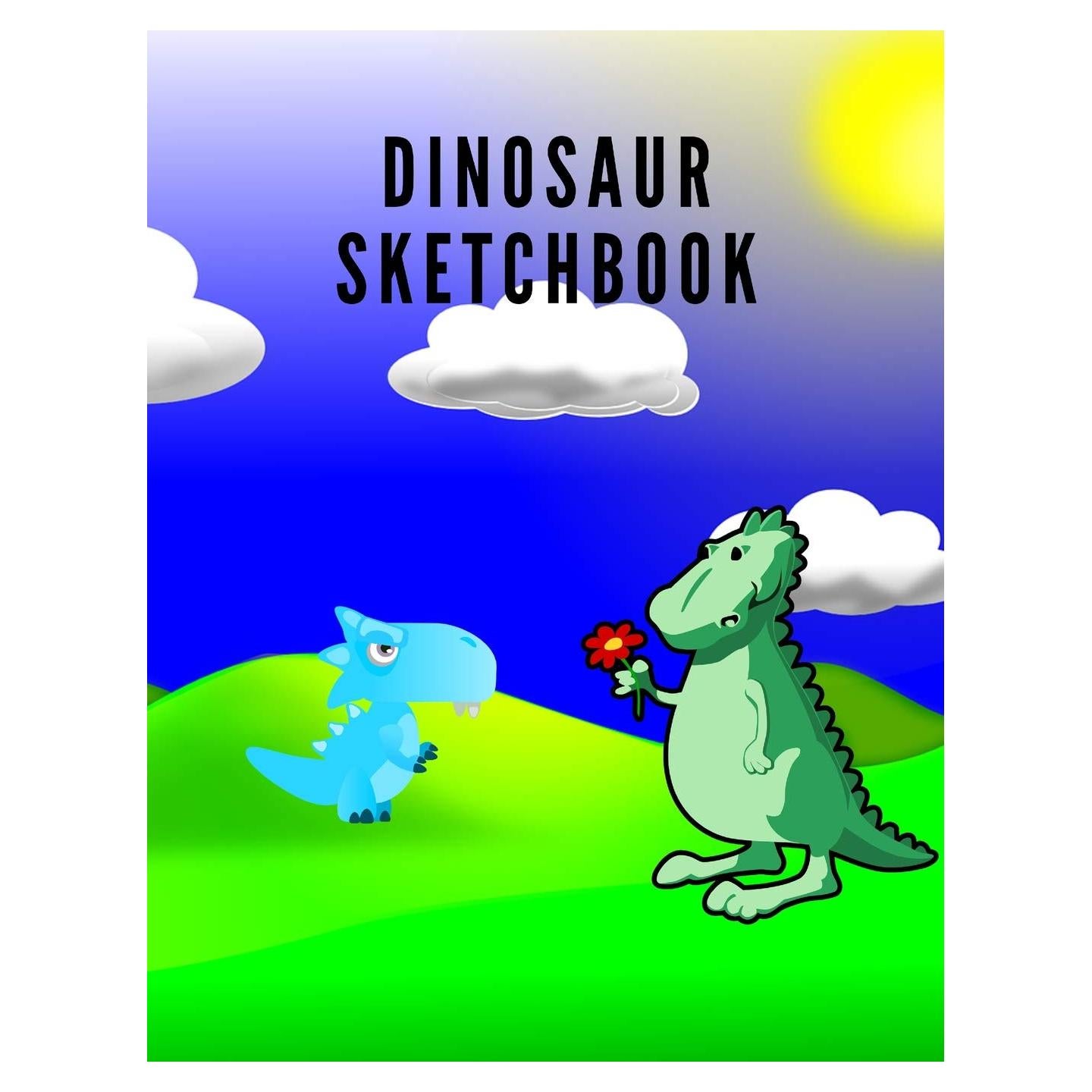 Dinosaur sketchbook: Prehistoric Jurassic kids childs sketch pad Dinosaurs Drawing book