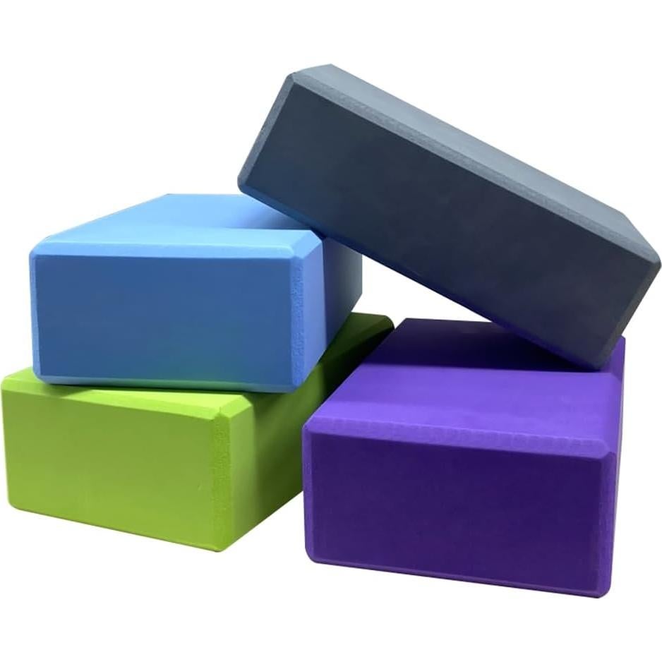Bloques de Yoga Chilsoby 4 Pcs EVA Antideslizantes 7.62x15.24 cm