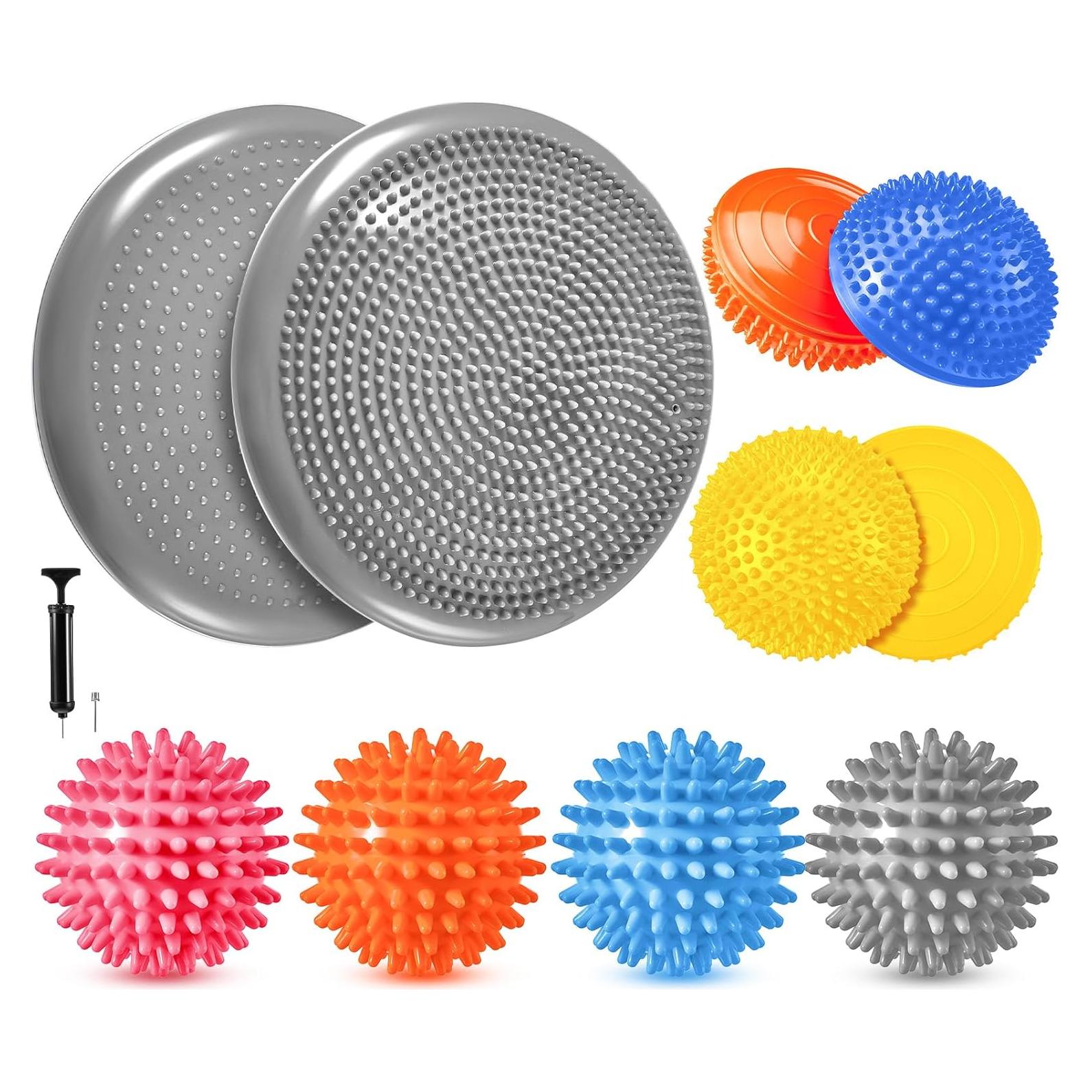 Meooeck Almohadilla de Equilibrio y Pods de Ejercicio 34.5 cm