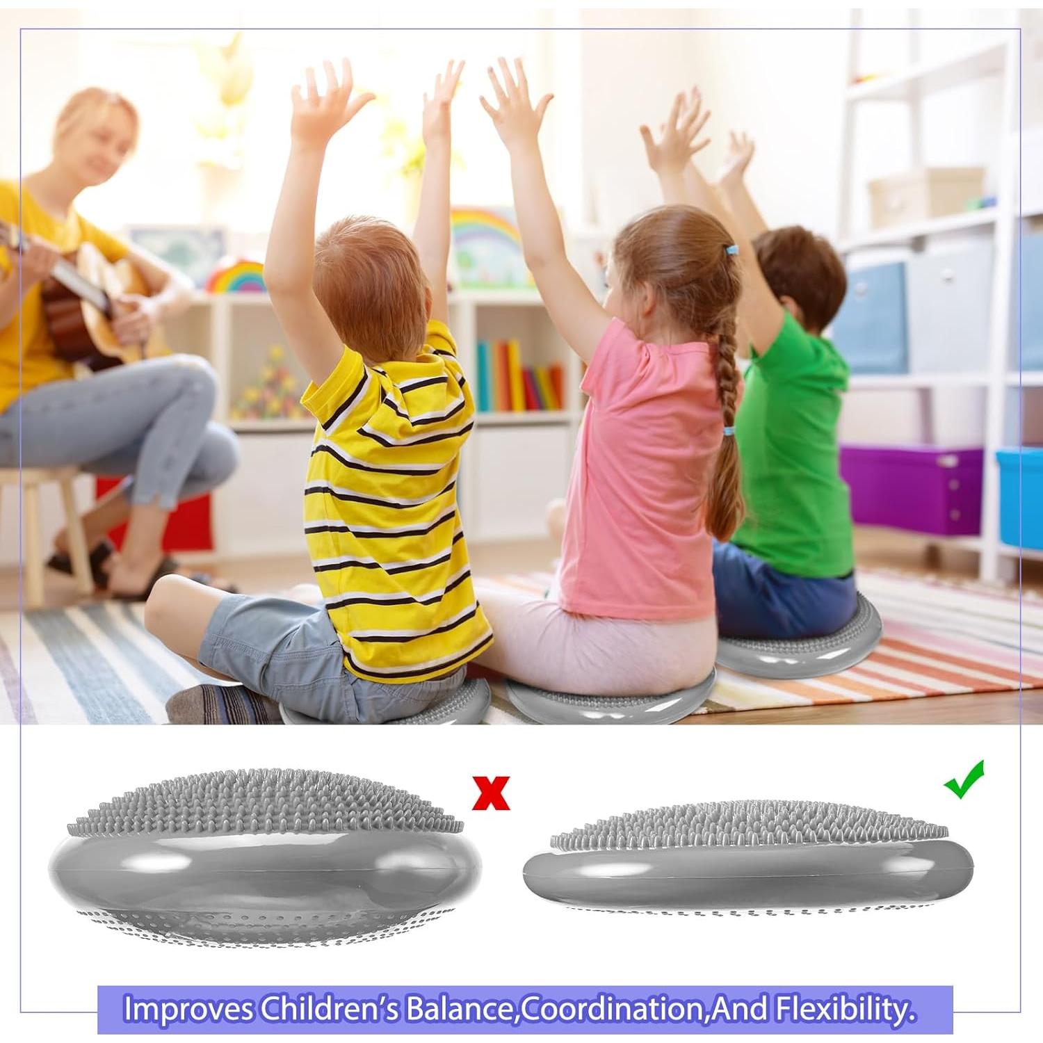 Meooeck Almohadilla de Equilibrio y Pods de Ejercicio 34.5 cm