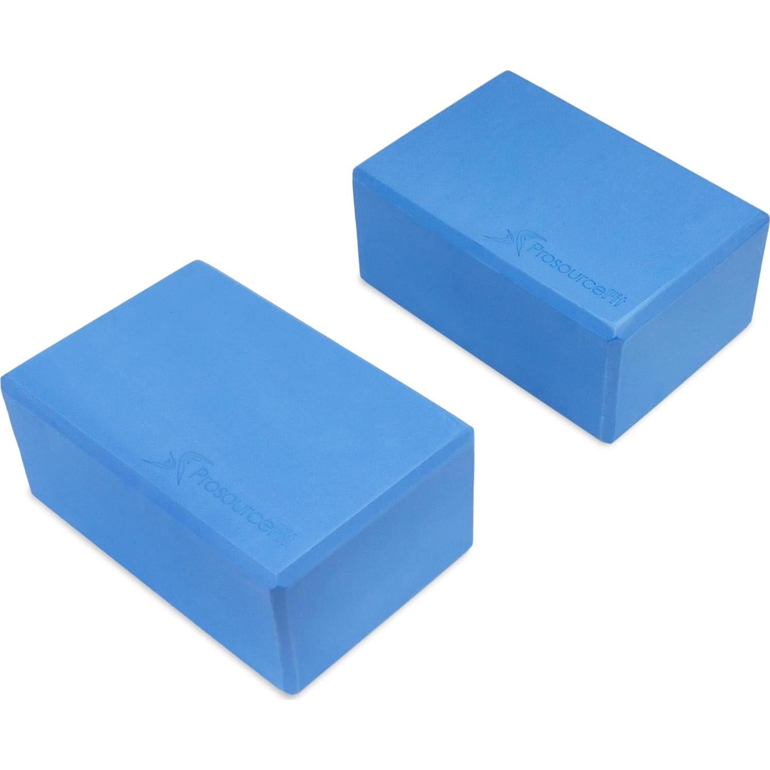 Bloques de Yoga de Espuma ProsourceFit - Juego de 2 Azul