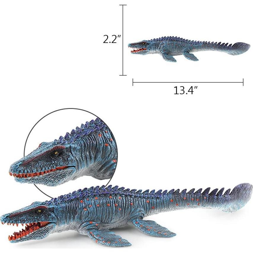 Juguete Mosasaurus EOIVSH 34 cm Realista para Niños