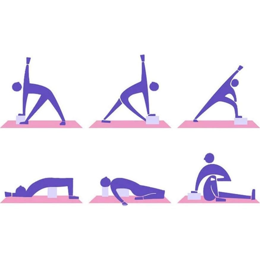 Bloques de Espuma EVA para Yoga AHXHWKA - 4 Piezas