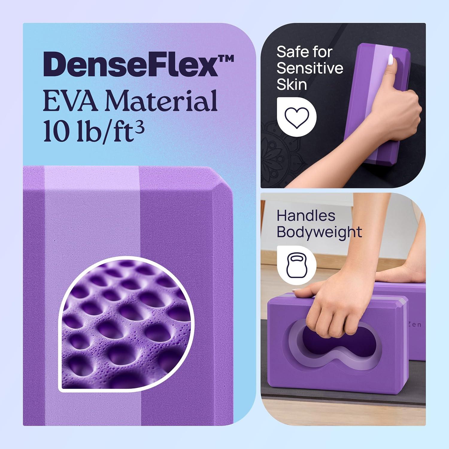Bloques de Yoga Deep-Zen® con Soporte para Muñeca - Paquete de 2