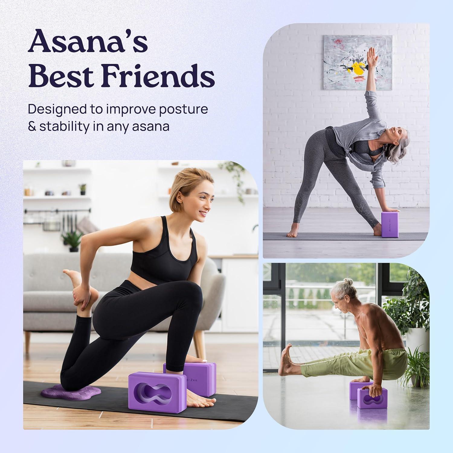 Bloques de Yoga Deep-Zen® con Soporte para Muñeca - Paquete de 2