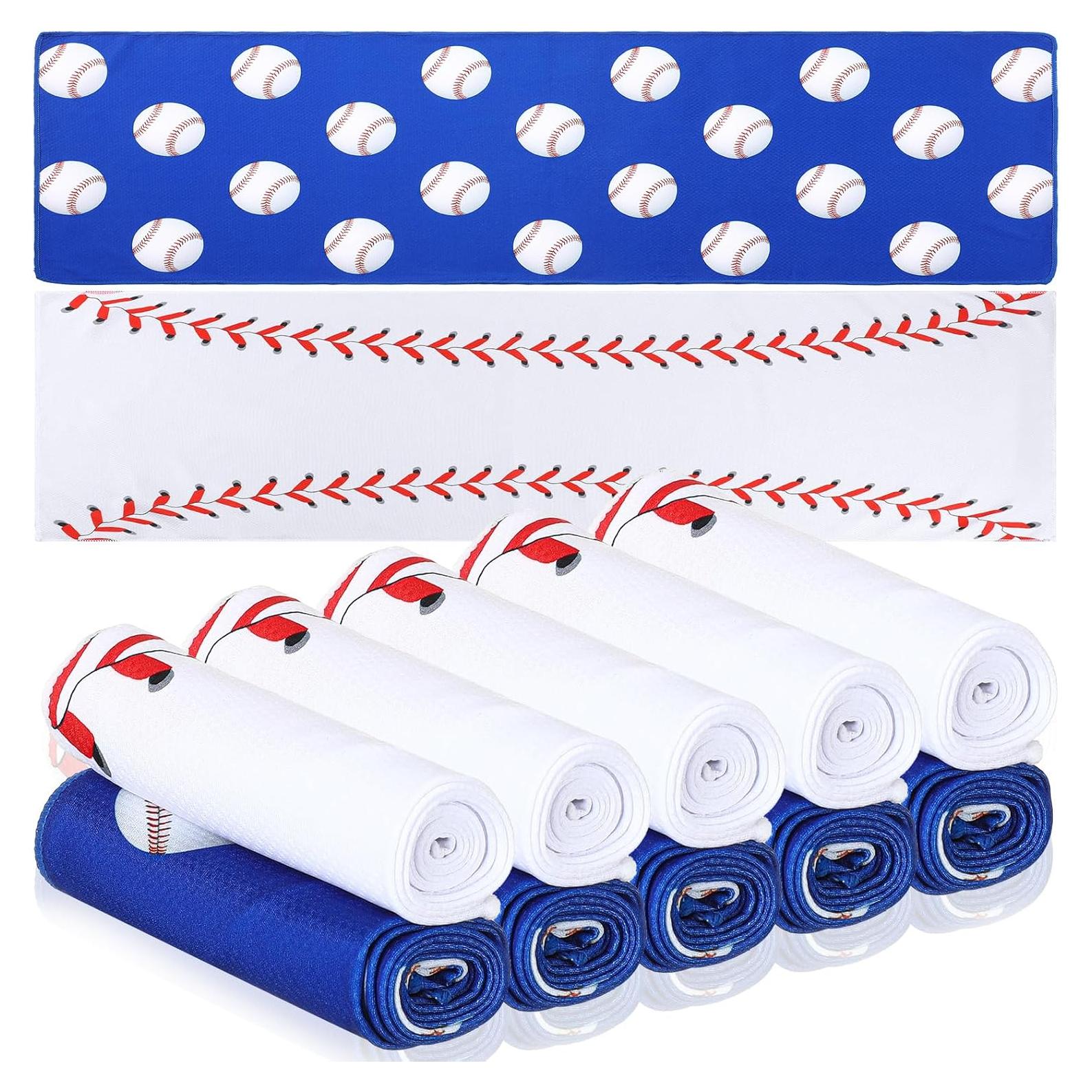 12 Toallas Enfriadoras de Microfibra Remagr 76.2x22.9cm Béisbol