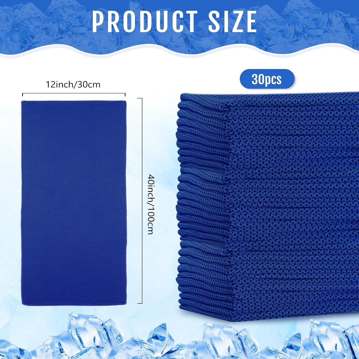 Toallas Enfriadoras Microfibra Hosuly 30 Piezas 101.6x30.5cm