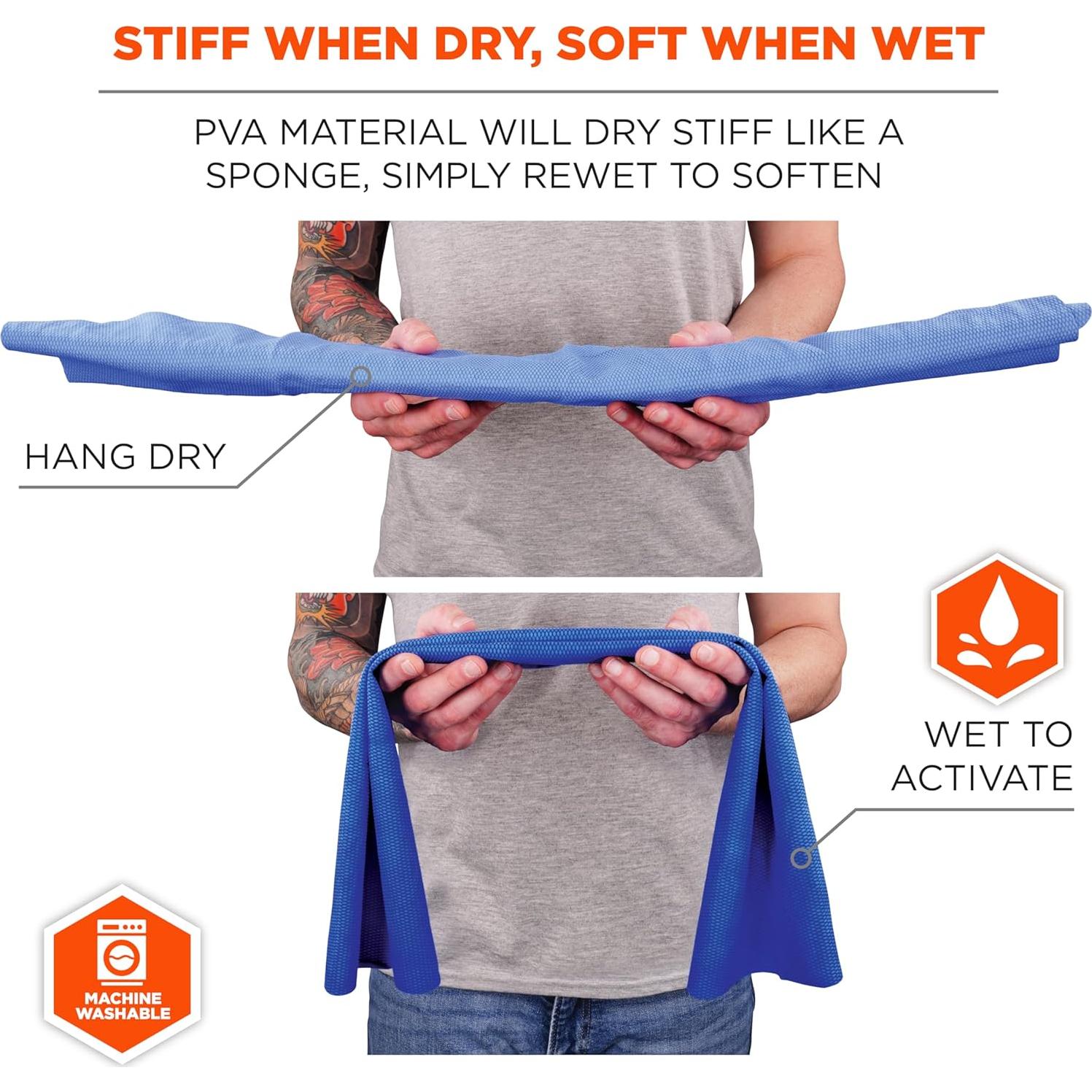 Toalla Evaporativa de Enfriamiento Ergodyne Chill-Its 6602 33x75cm Azul