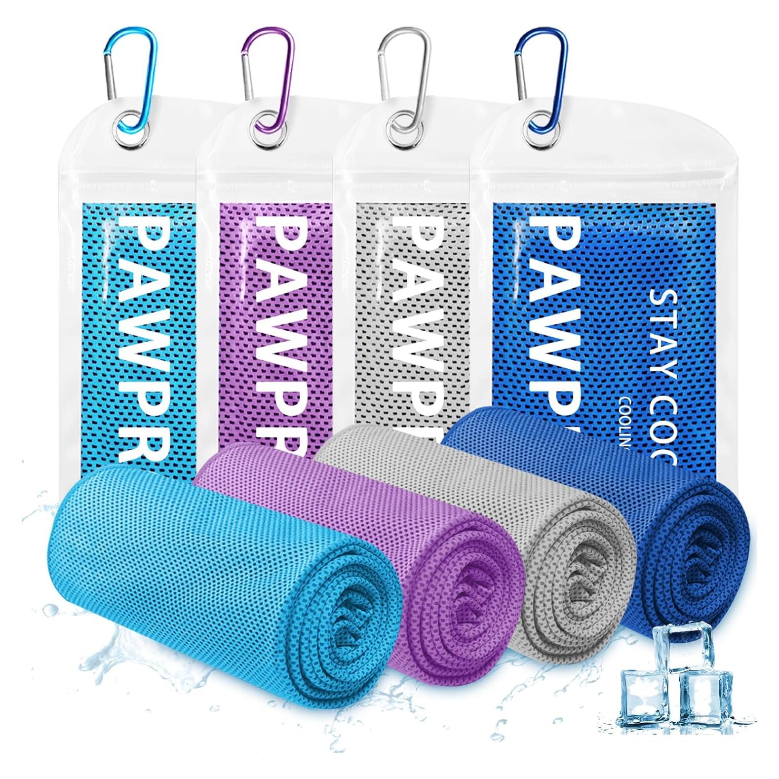 Toallas Enfriadoras PAWPRO 4 Piezas Microfibra 101.6x30.5cm