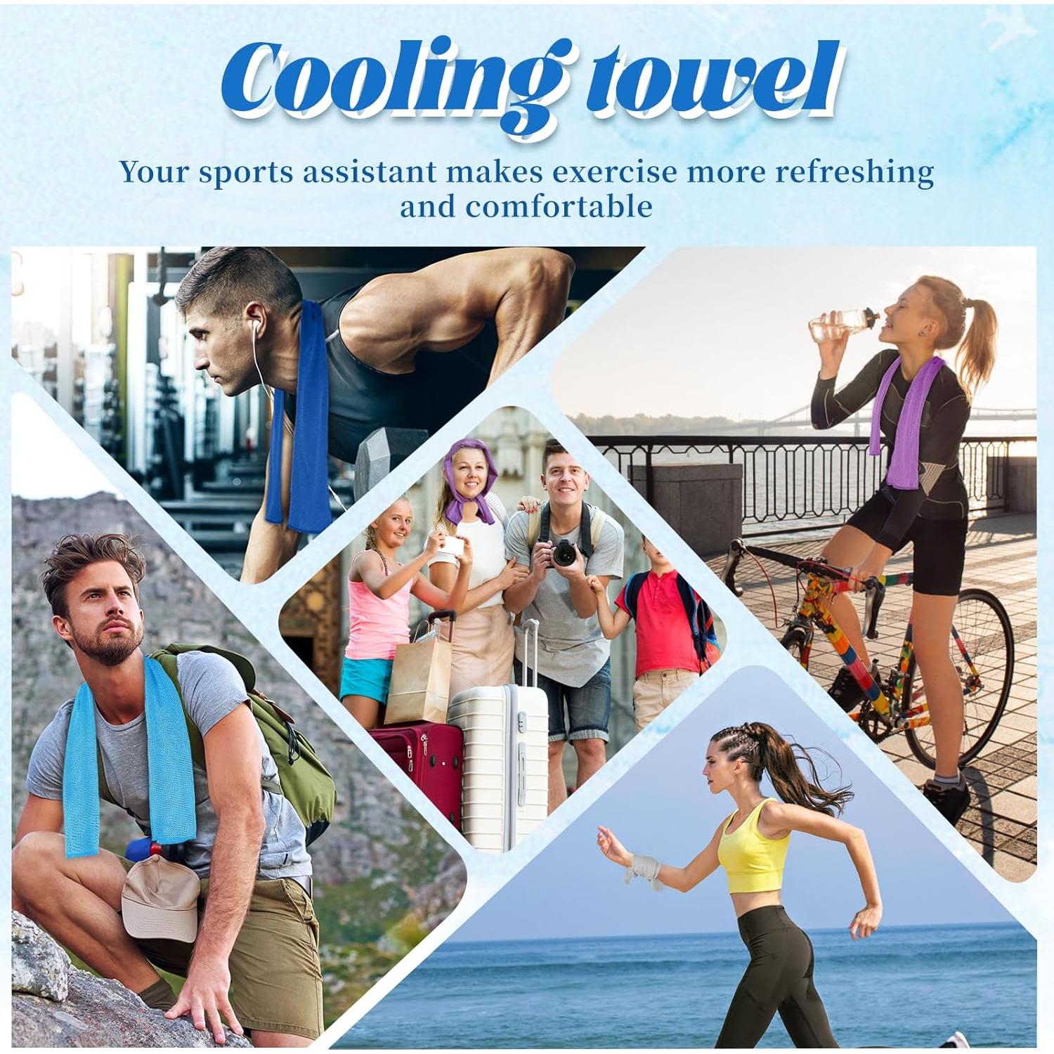 Toallas Enfriadoras PAWPRO 4 Piezas Microfibra 101.6x30.5cm