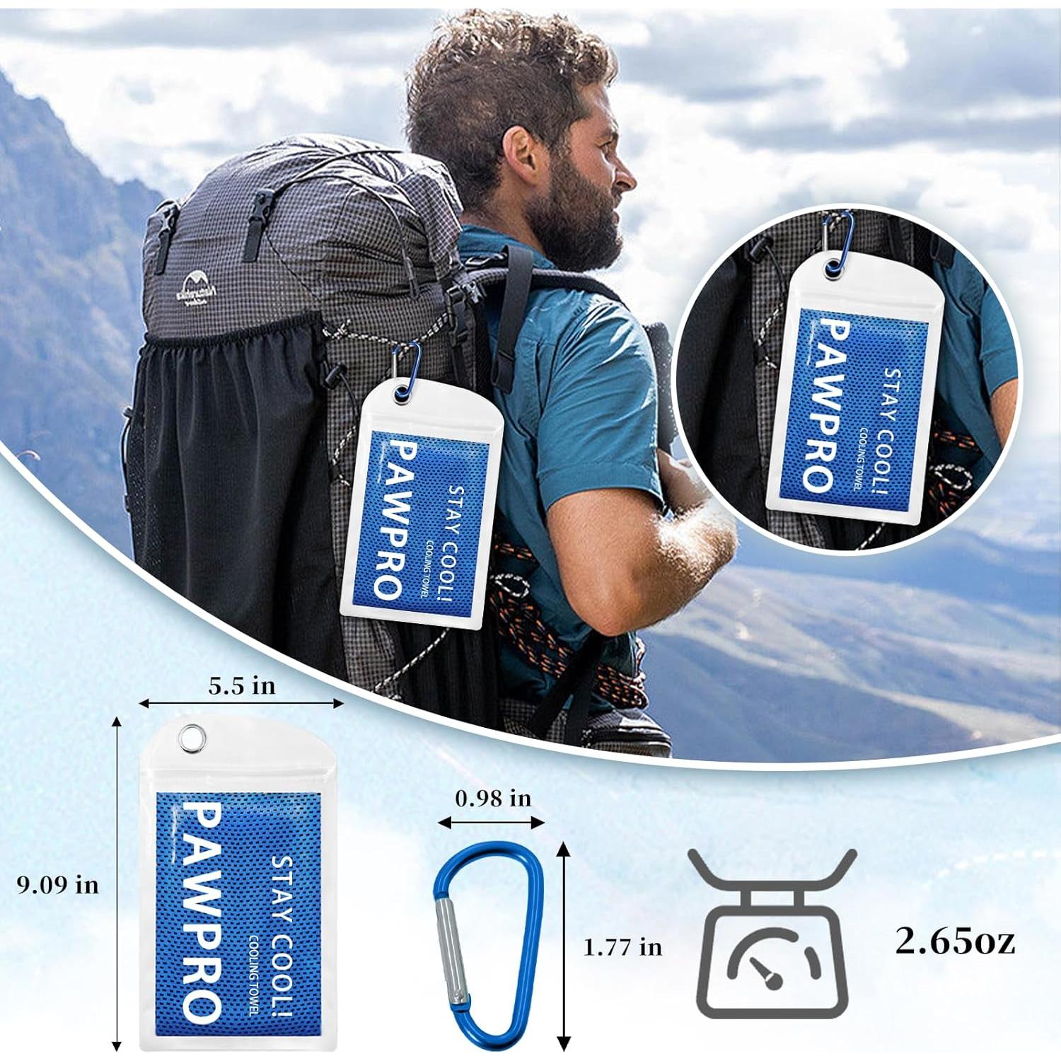 Toallas Enfriadoras PAWPRO 4 Piezas Microfibra 101.6x30.5cm