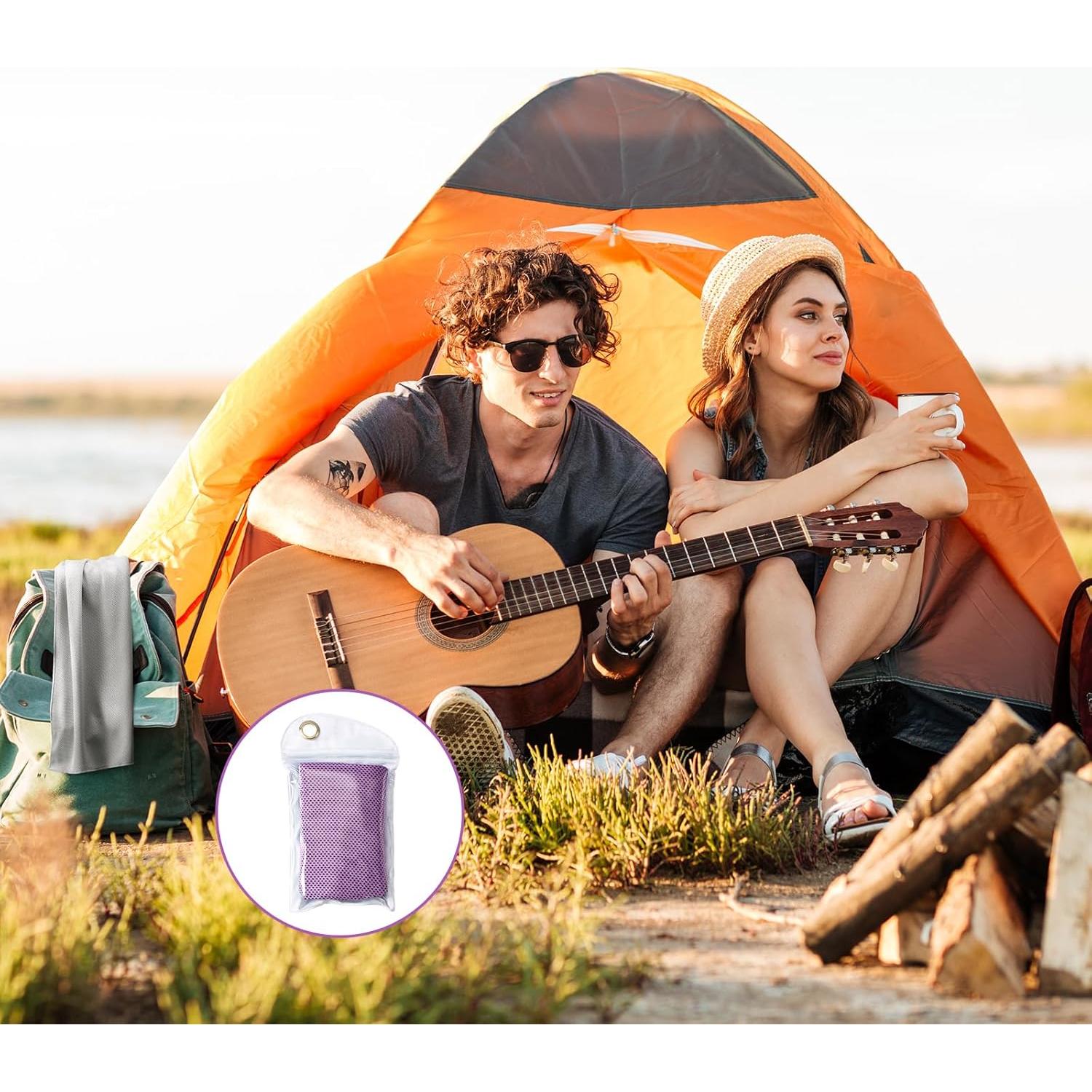 Toallas Enfriadoras DOFOWORK - Paquete de 4 Microfibra 101.6x30.5cm