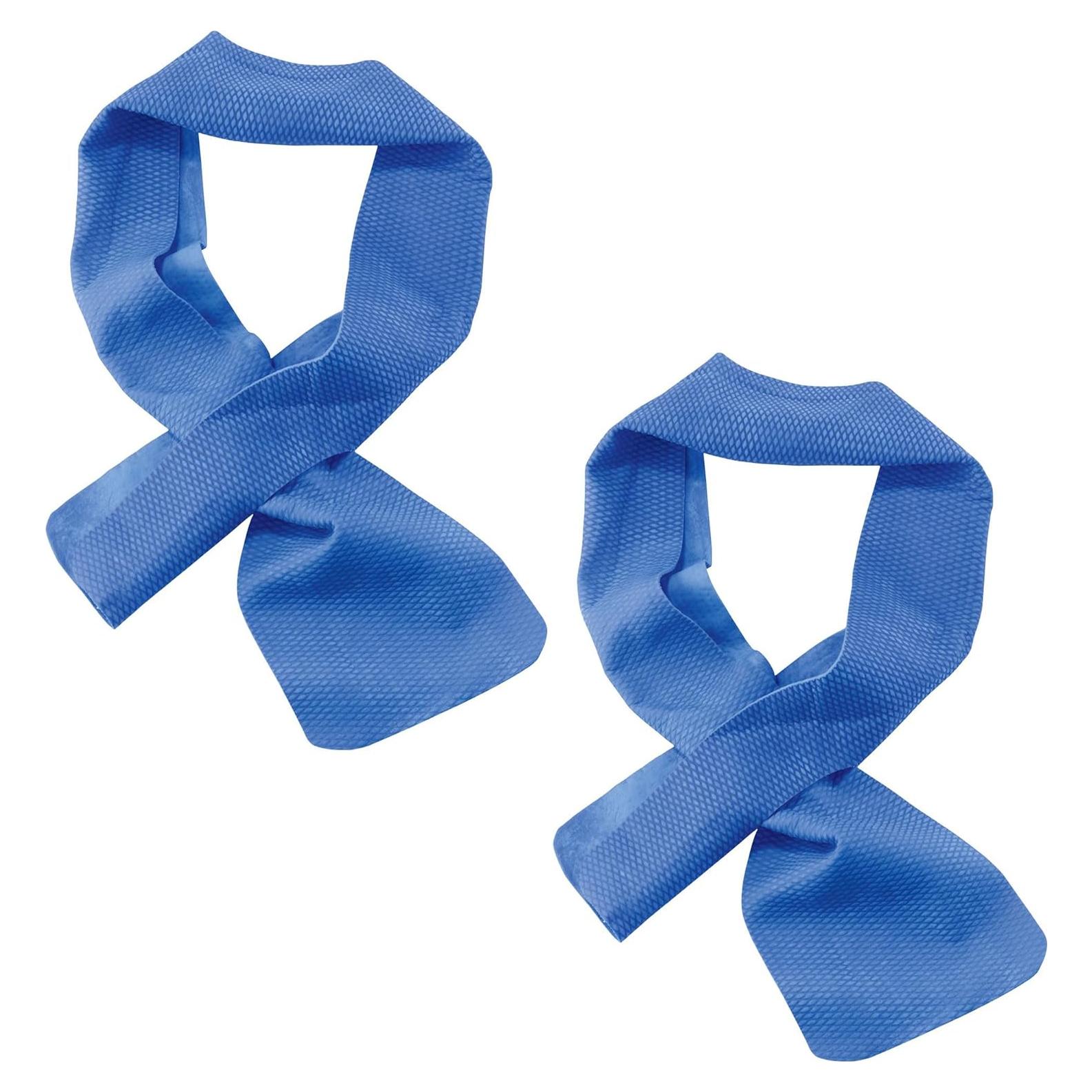 Ergodyne Chill-Its 6603 Envoltura Refrigerante Cuello 2 Piezas Azul