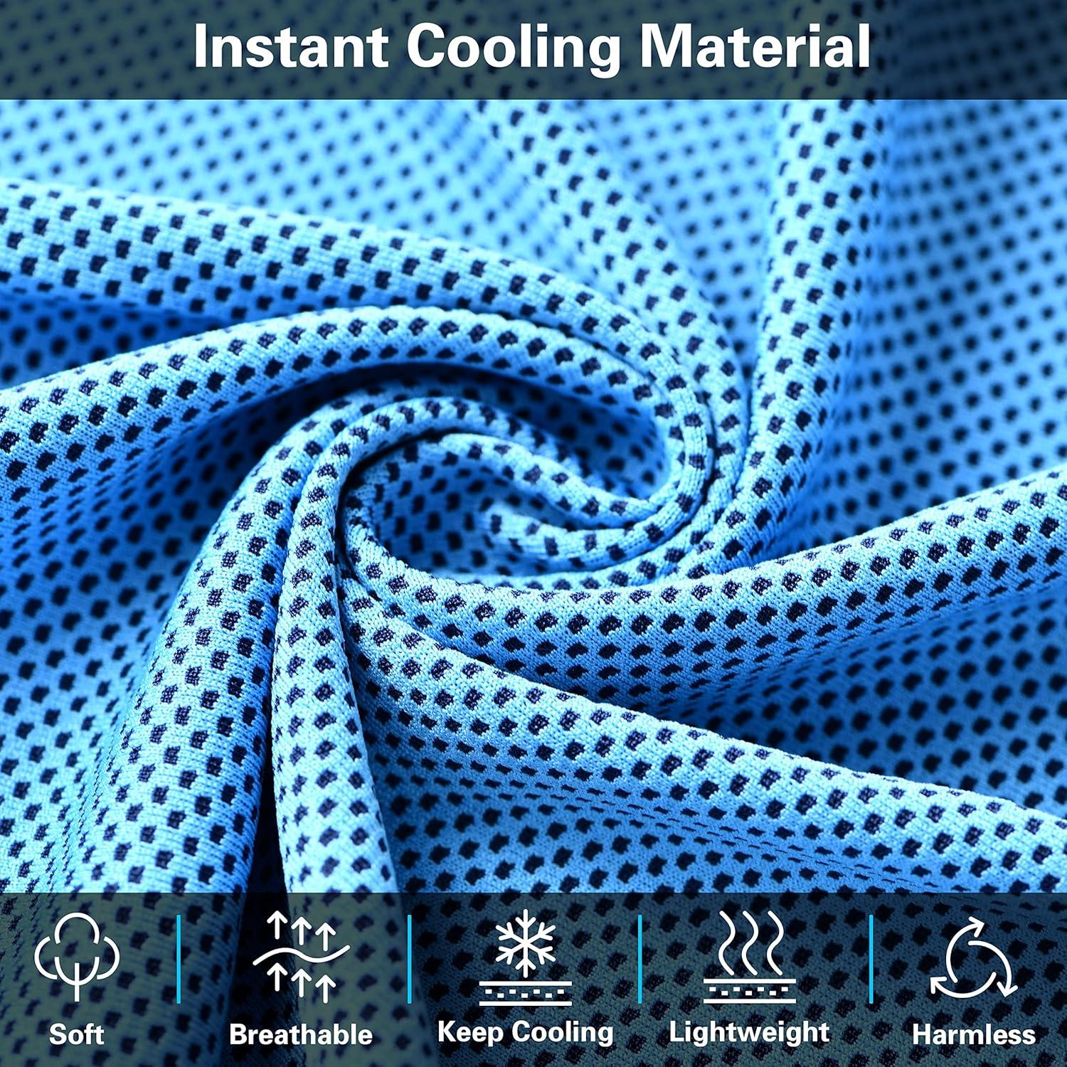 Toallas Enfriadoras TOBEHIGHER - Paquete de 4 Microfibra 99x29cm