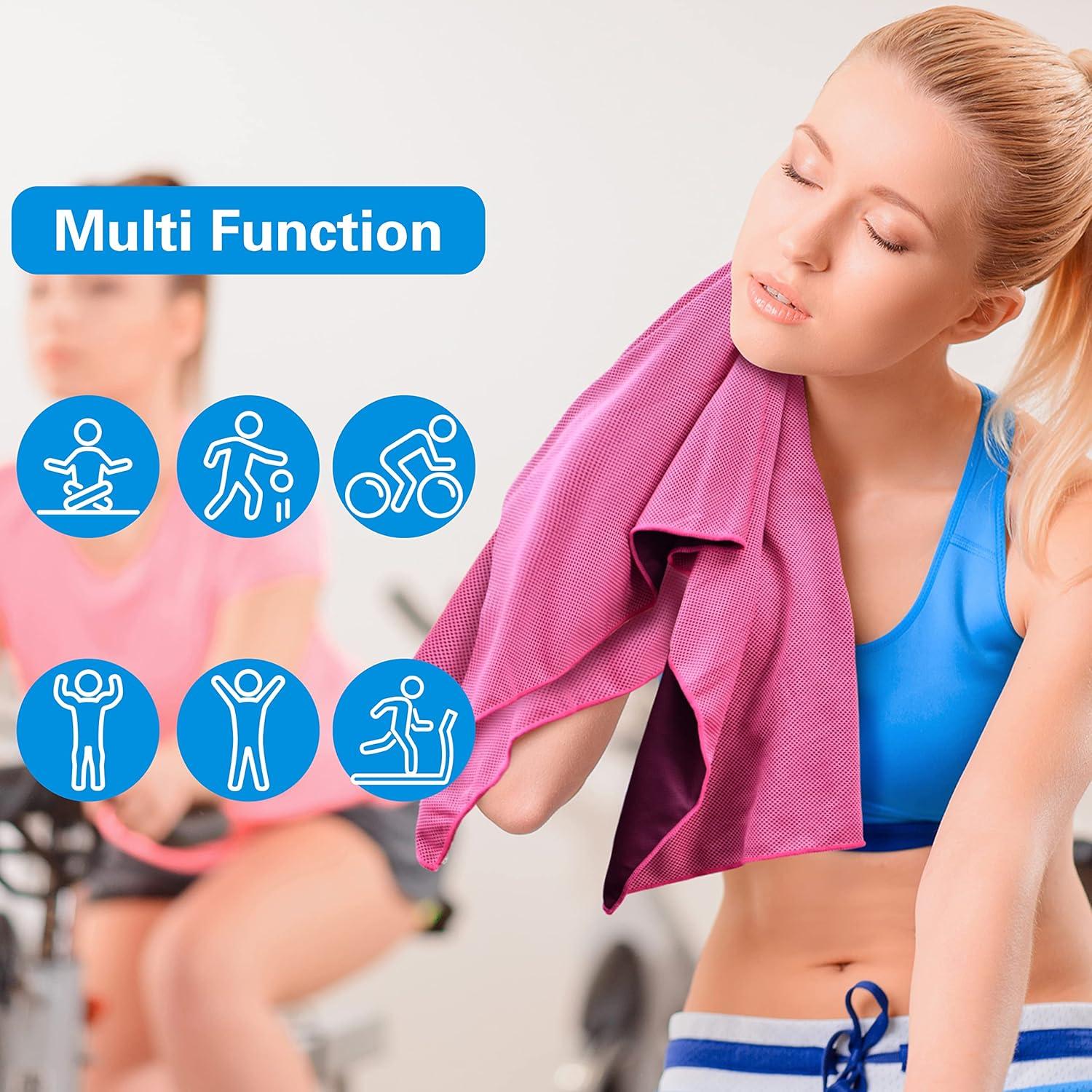 Toallas Enfriadoras TOBEHIGHER - Paquete de 4 Microfibra 99x29cm