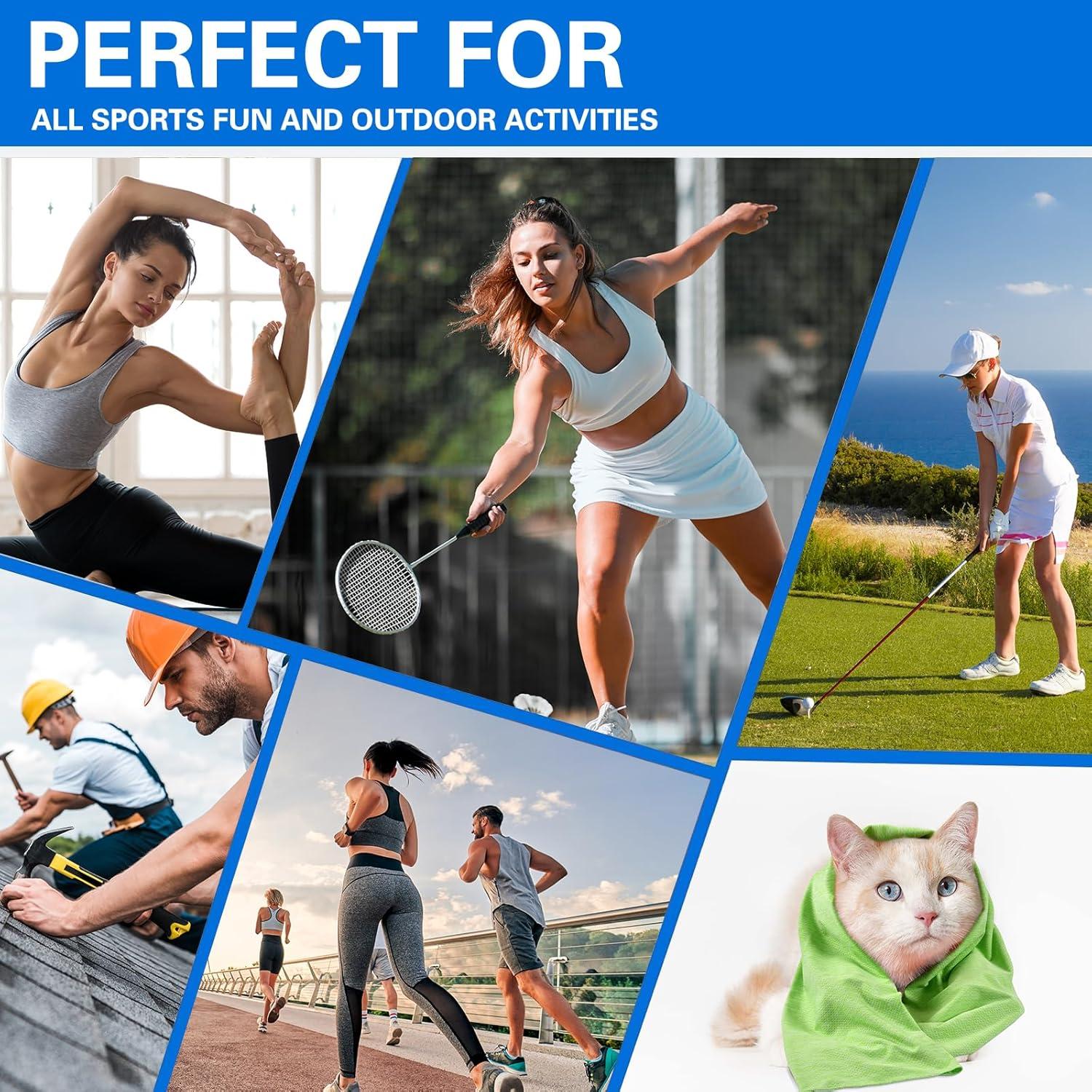 Toallas Enfriadoras Premillow - Paquete de 4 Microfibra 101.6x30.5cm