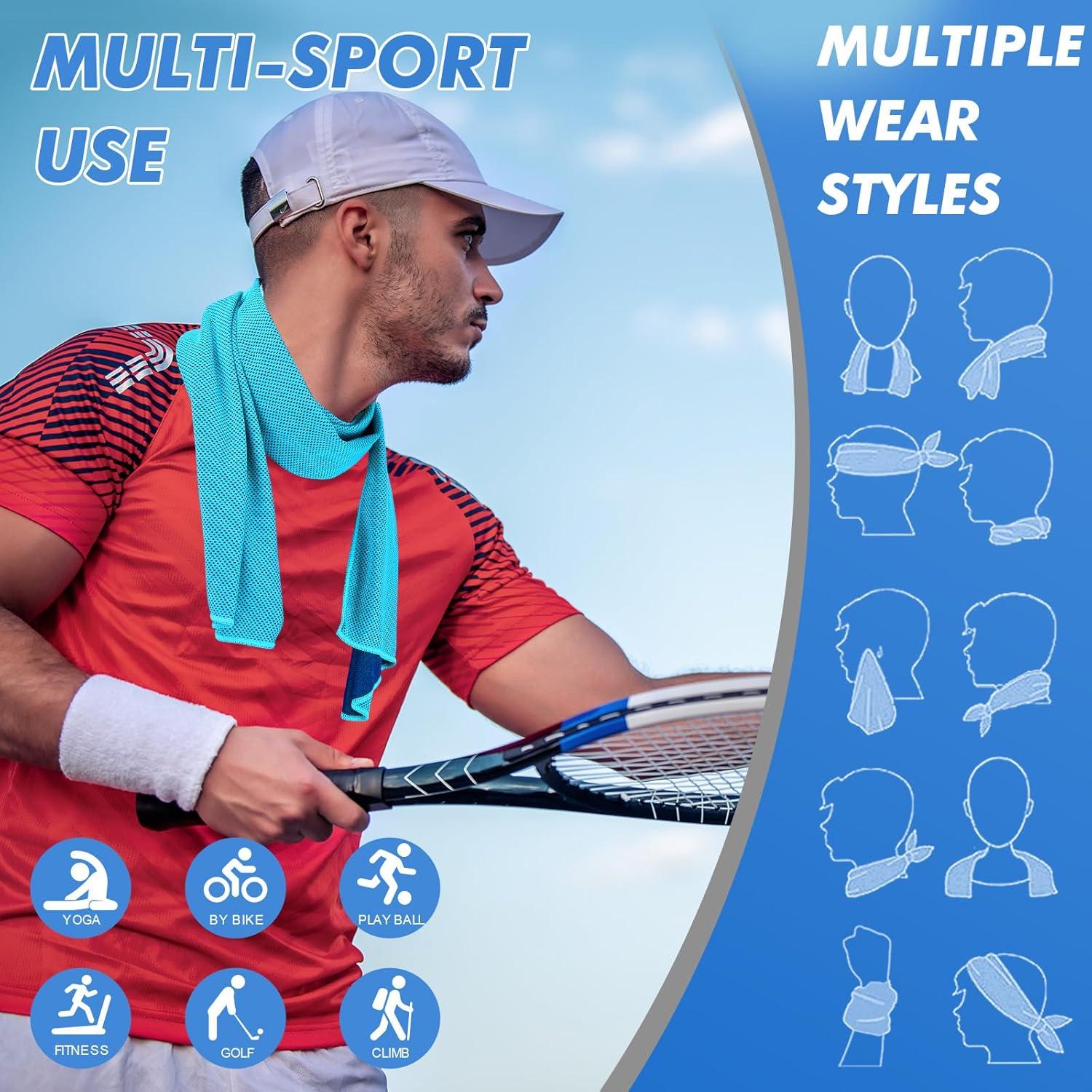 Toallas Enfriadoras CSITE - Paquete de 4 Microfibra 119.4x30.5 cm