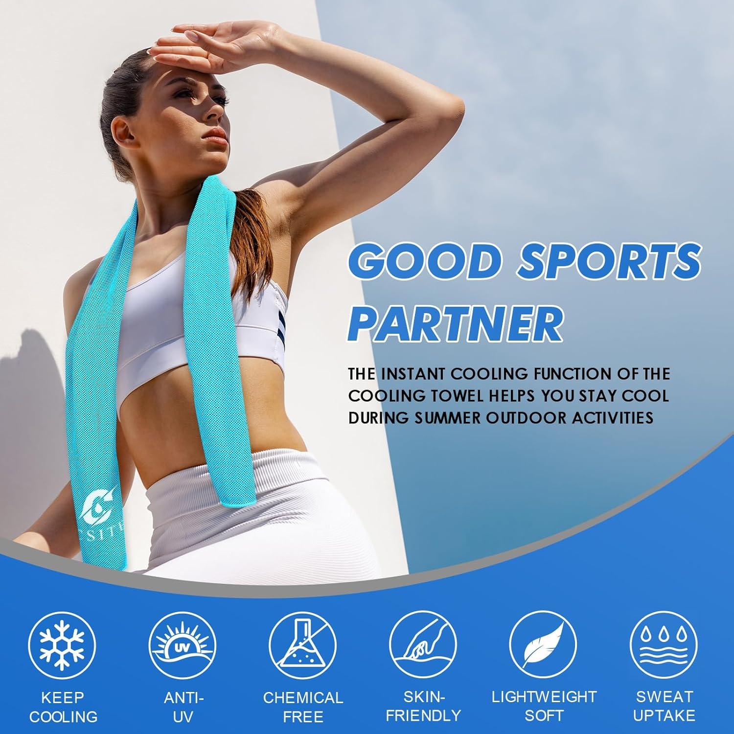 Toallas Enfriadoras CSITE - Paquete de 4 Microfibra 119.4x30.5 cm