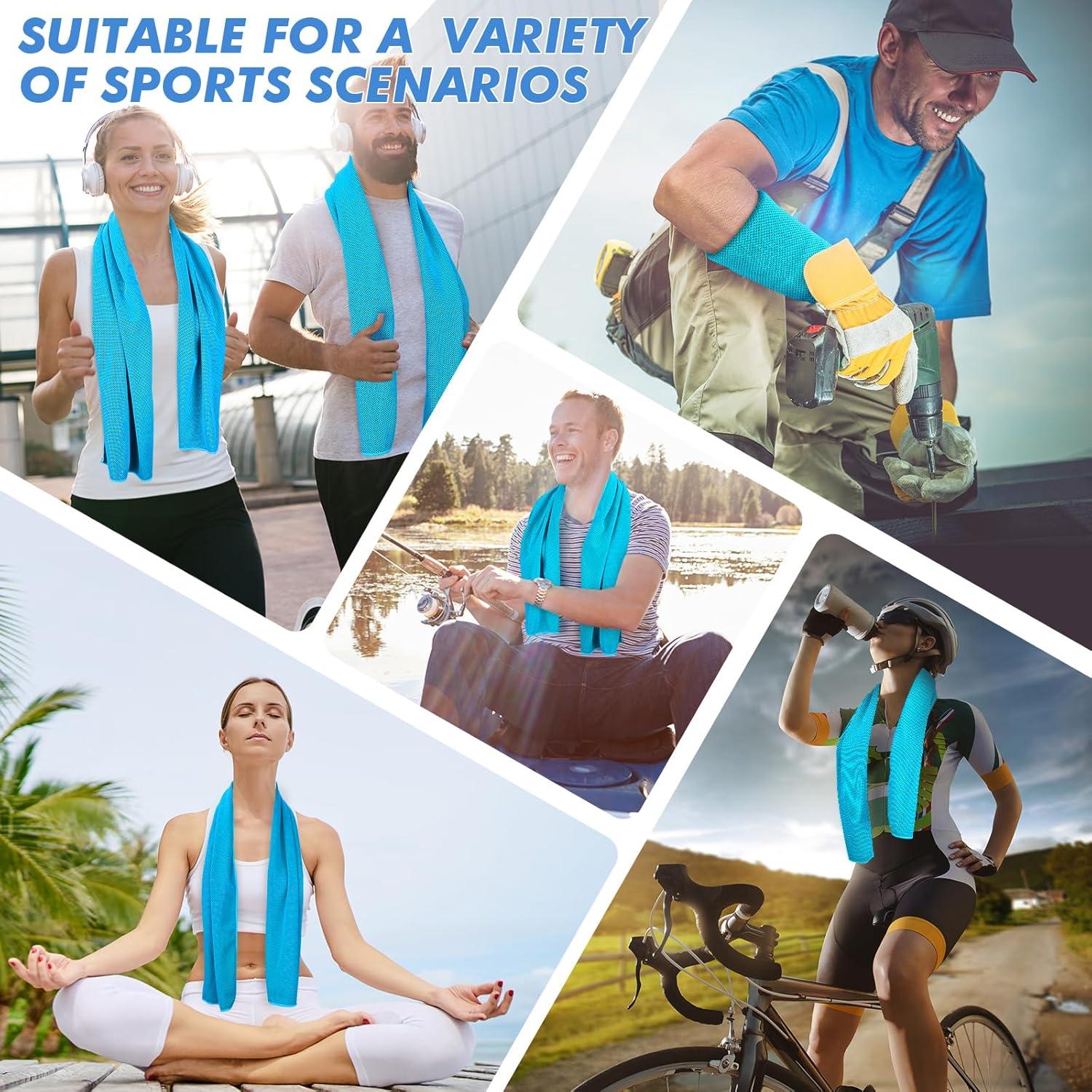 Toallas Enfriadoras CSITE - Paquete de 4 Microfibra 119.4x30.5 cm