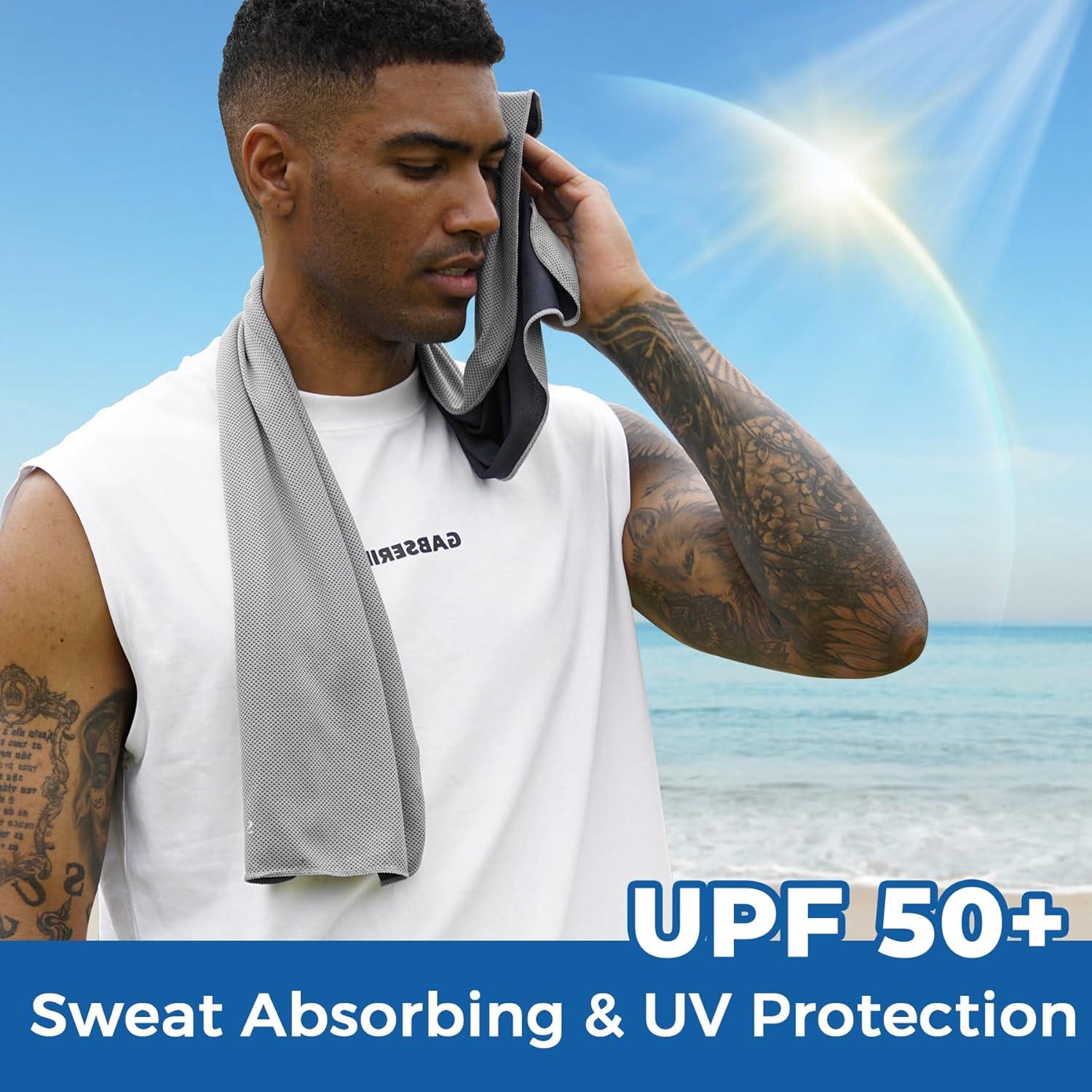 Toallas Enfriadoras Sukeen 6 Piezas 101.6x30.5cm Microfibra