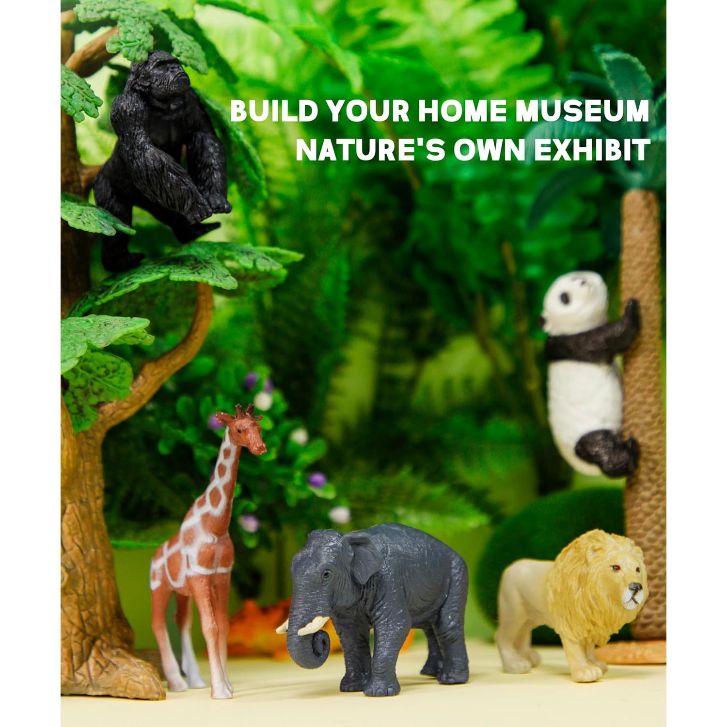 Figuras de Dinosaurios Miniatura RECUR 12 Pcs Pintadas a Mano