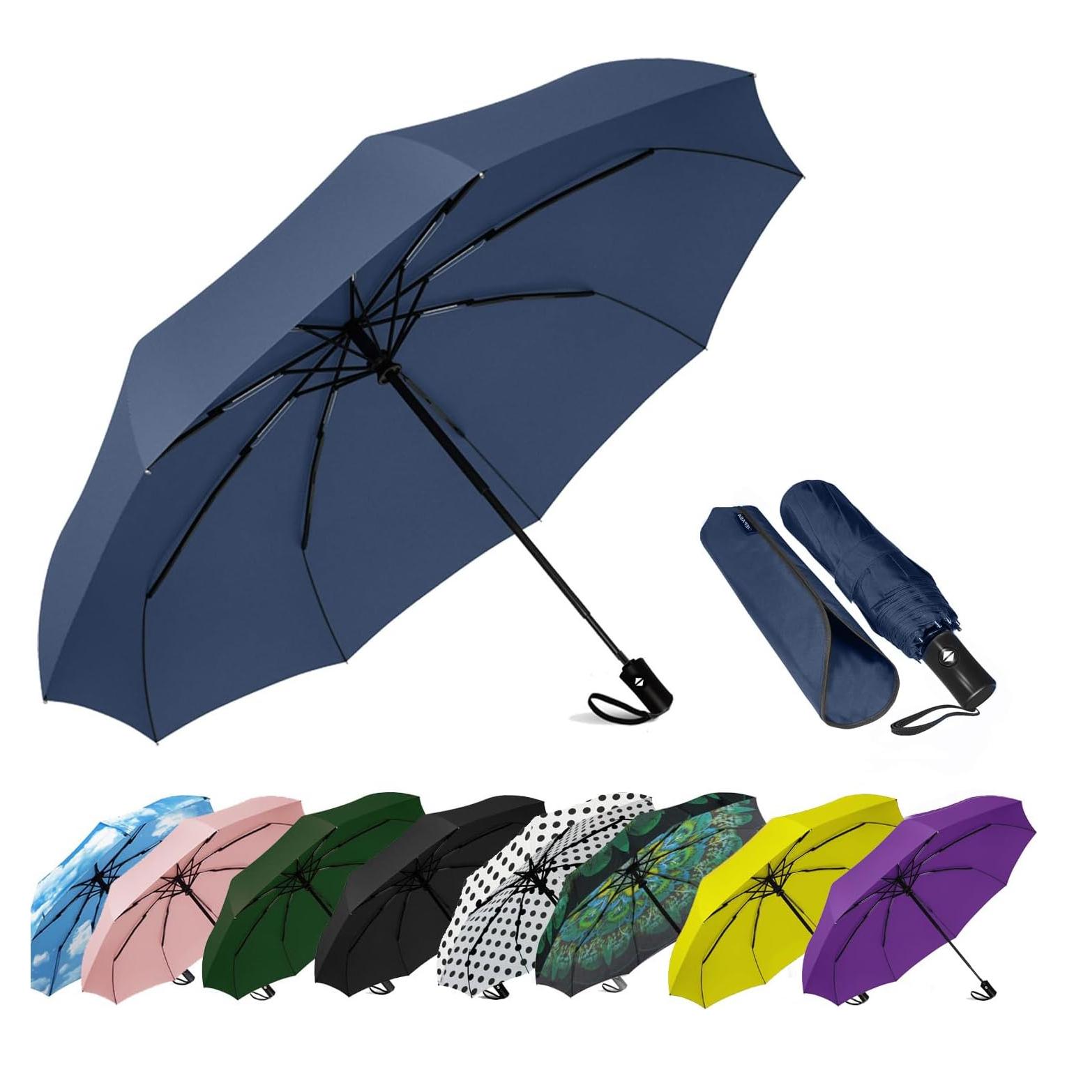 Paraguas Plegable Automático SIEPASA 107 cm Azul Marino