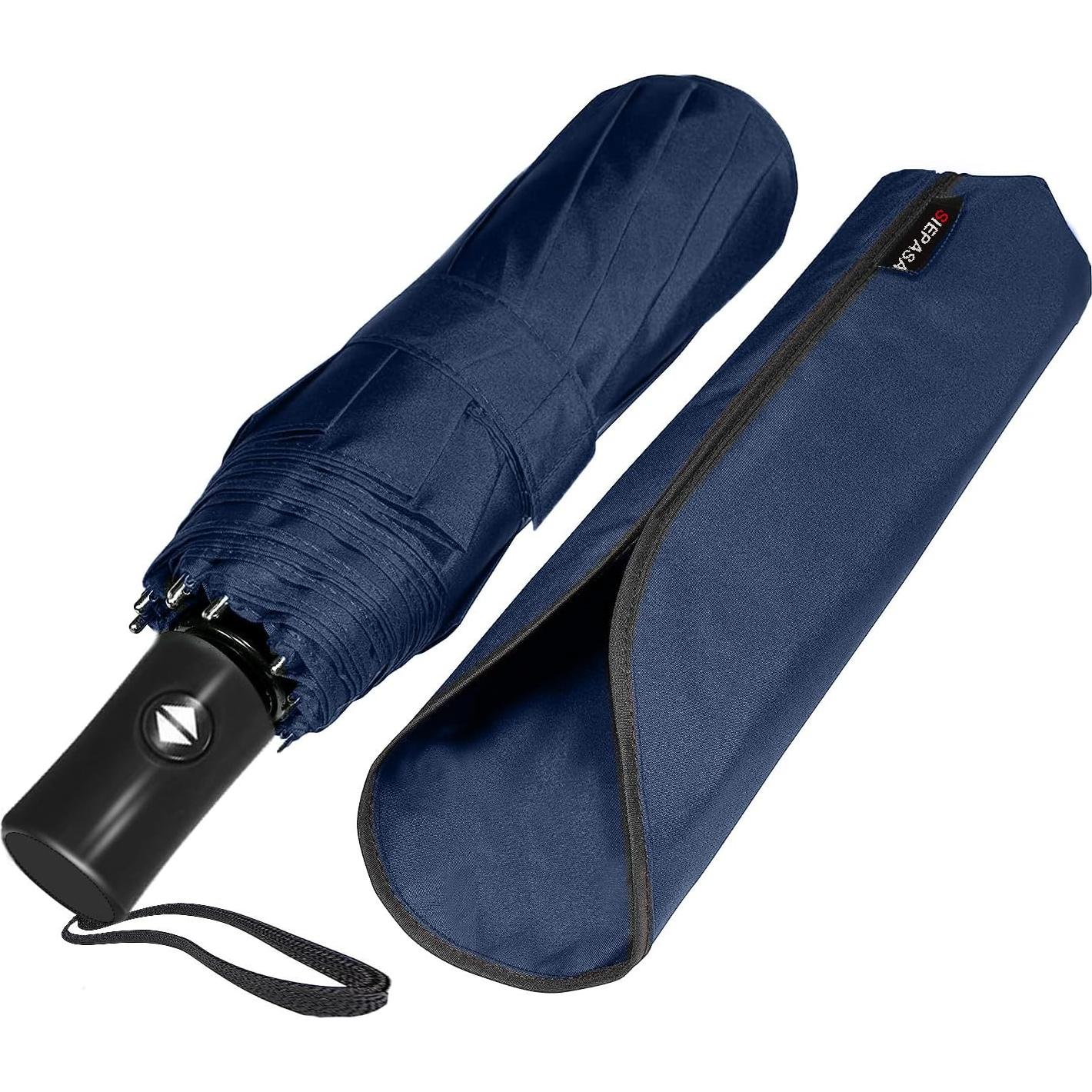 Paraguas Plegable Automático SIEPASA 107 cm Azul Marino