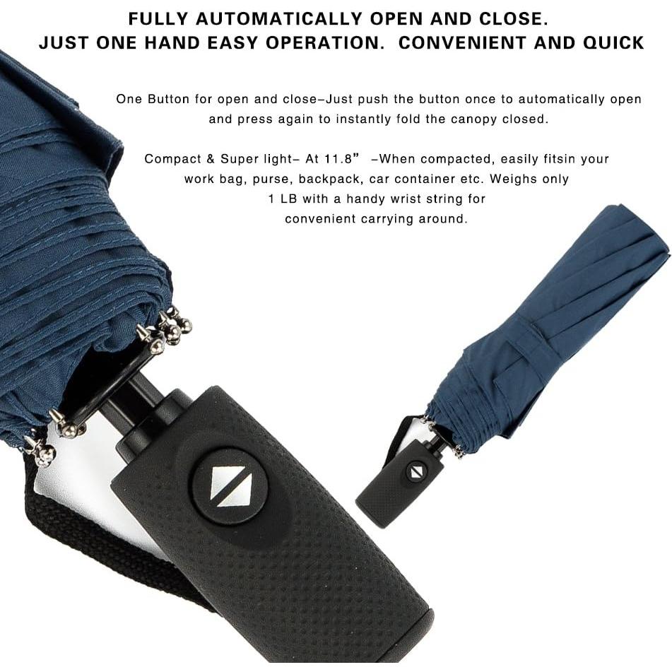 Paraguas Plegable Automático SIEPASA 107 cm Azul Marino