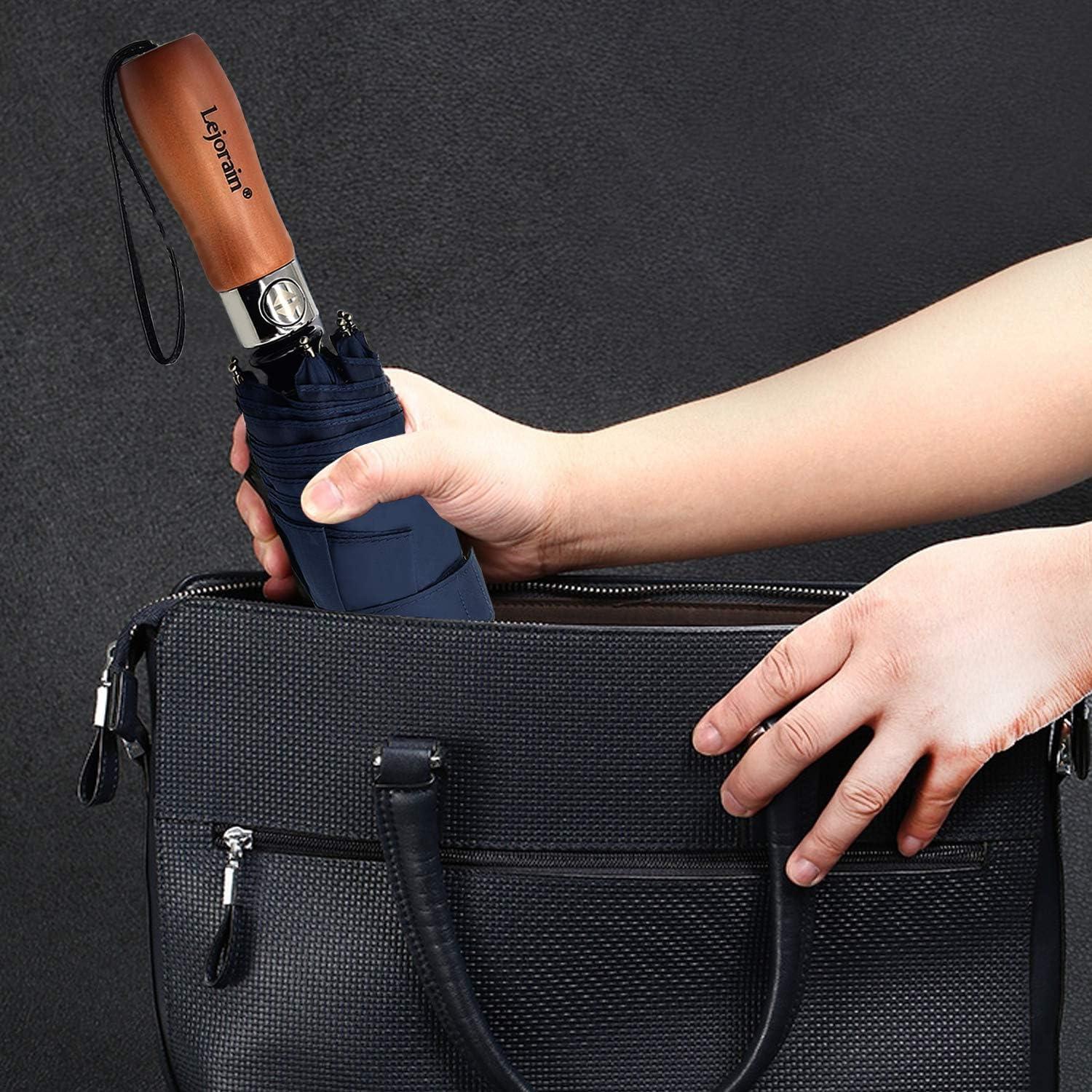 Paraguas de Golf Plegable Lejorain 137cm Automático Impermeable