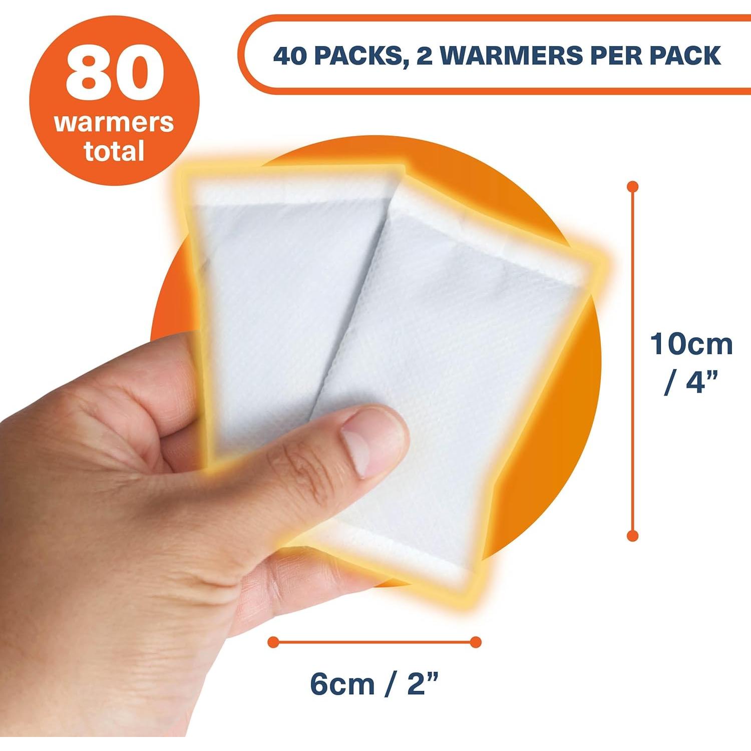 Calentadores de Manos Desechables Bramble 80 Paquetes 10 Horas