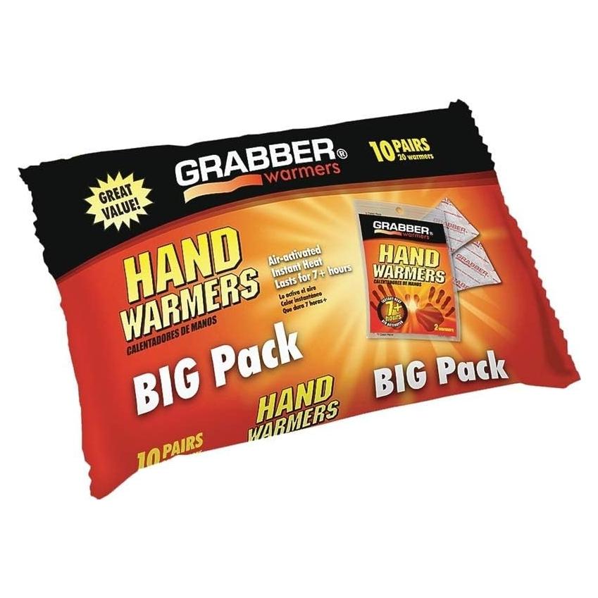 Calentadores de Manos Grabber 10 Unidades Uso Único