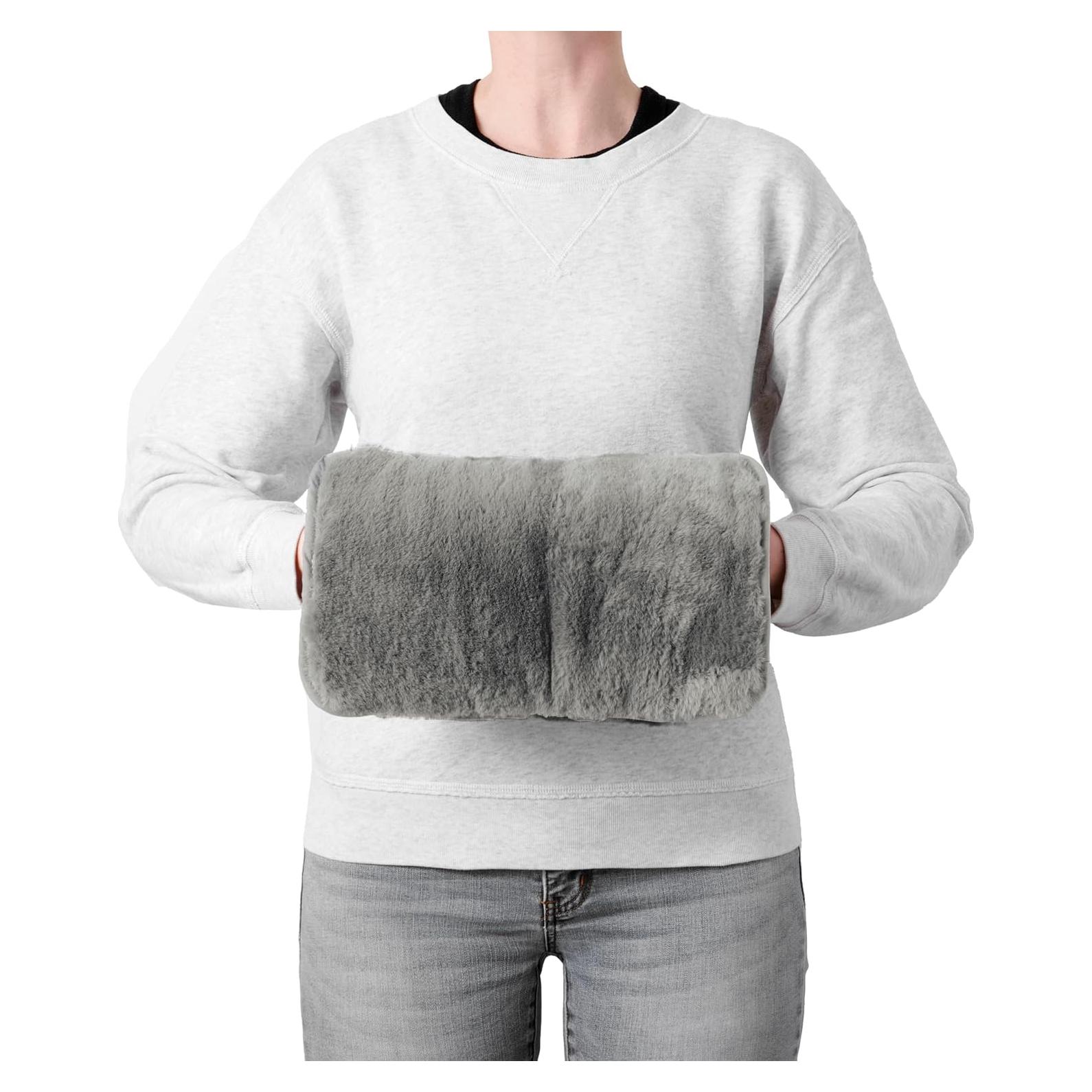 Calentador de Manos Brookstone Piel Sintética Carbón 100% Poliéster