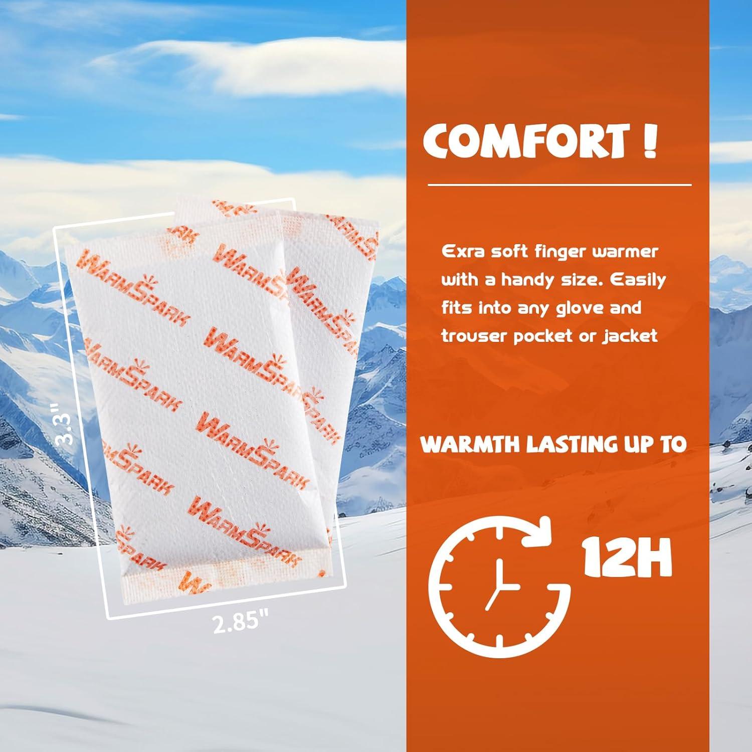 Calentadores de Manos Desechables WarmSpark - 10 Pares - 12 Horas Calor