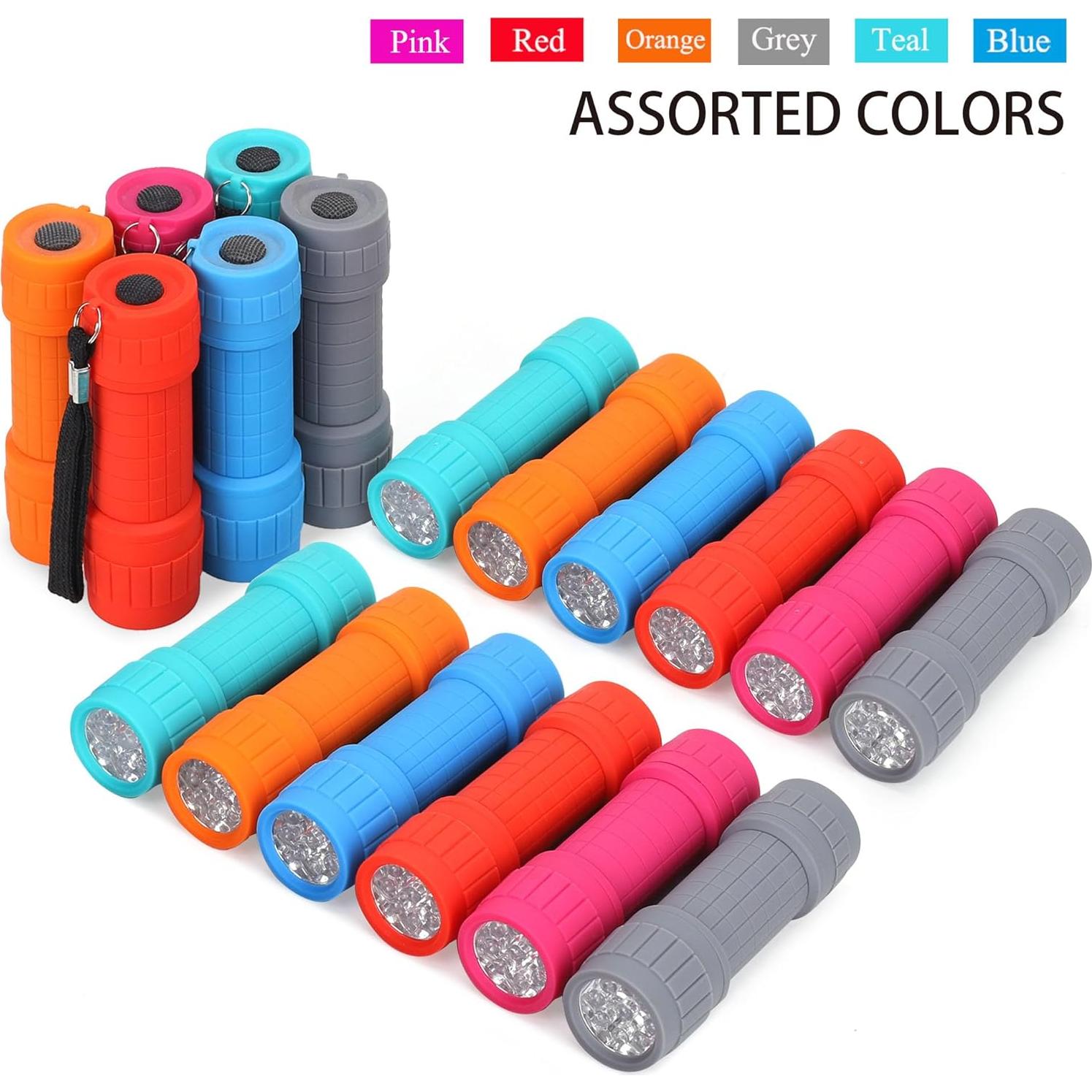 Conjunto de 30 Linternas LED FASTPRO 9-LED con Baterías AAA