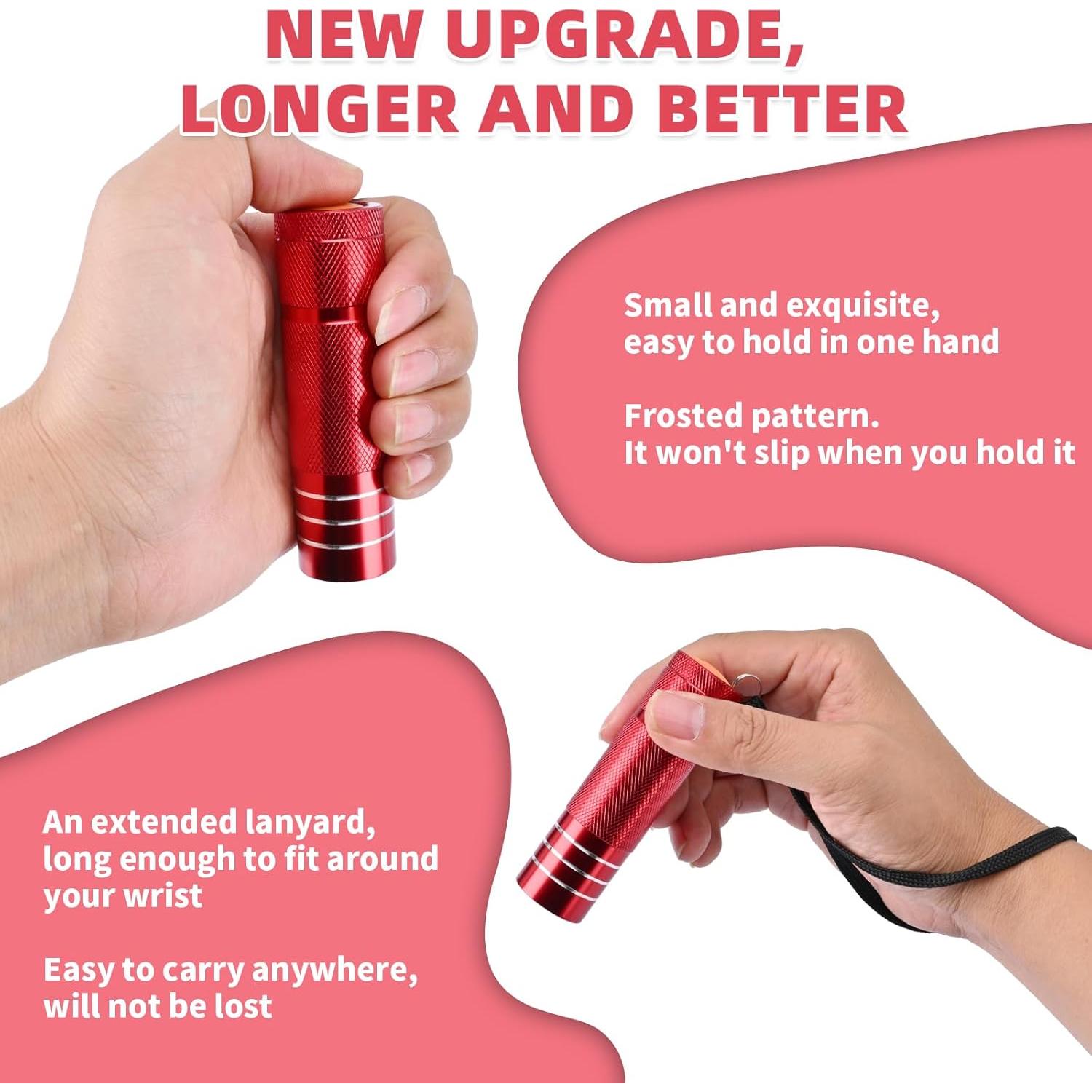 Paquete de 30 Linternas LED YIKOSAM 1W con Botón Fluorescente