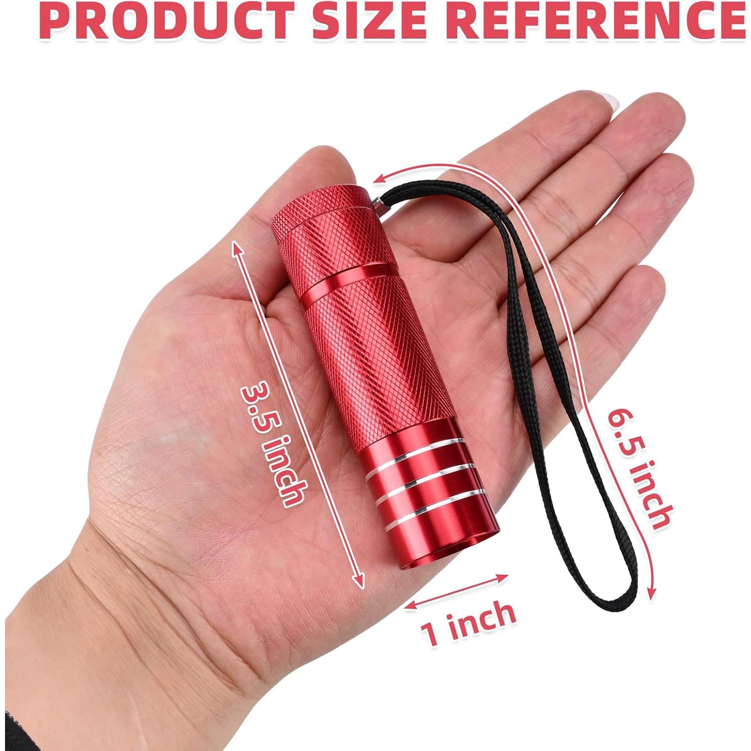 Paquete de 30 Linternas LED YIKOSAM 1W con Botón Fluorescente