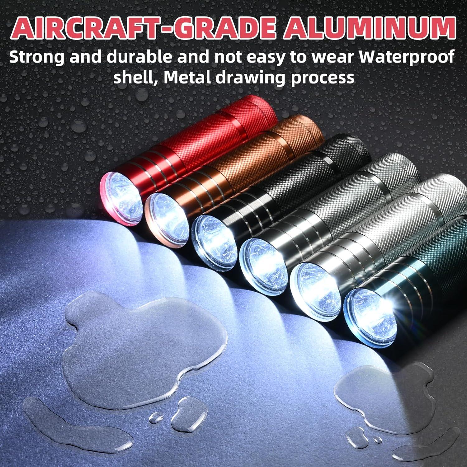 Paquete de 30 Linternas LED YIKOSAM 1W con Botón Fluorescente