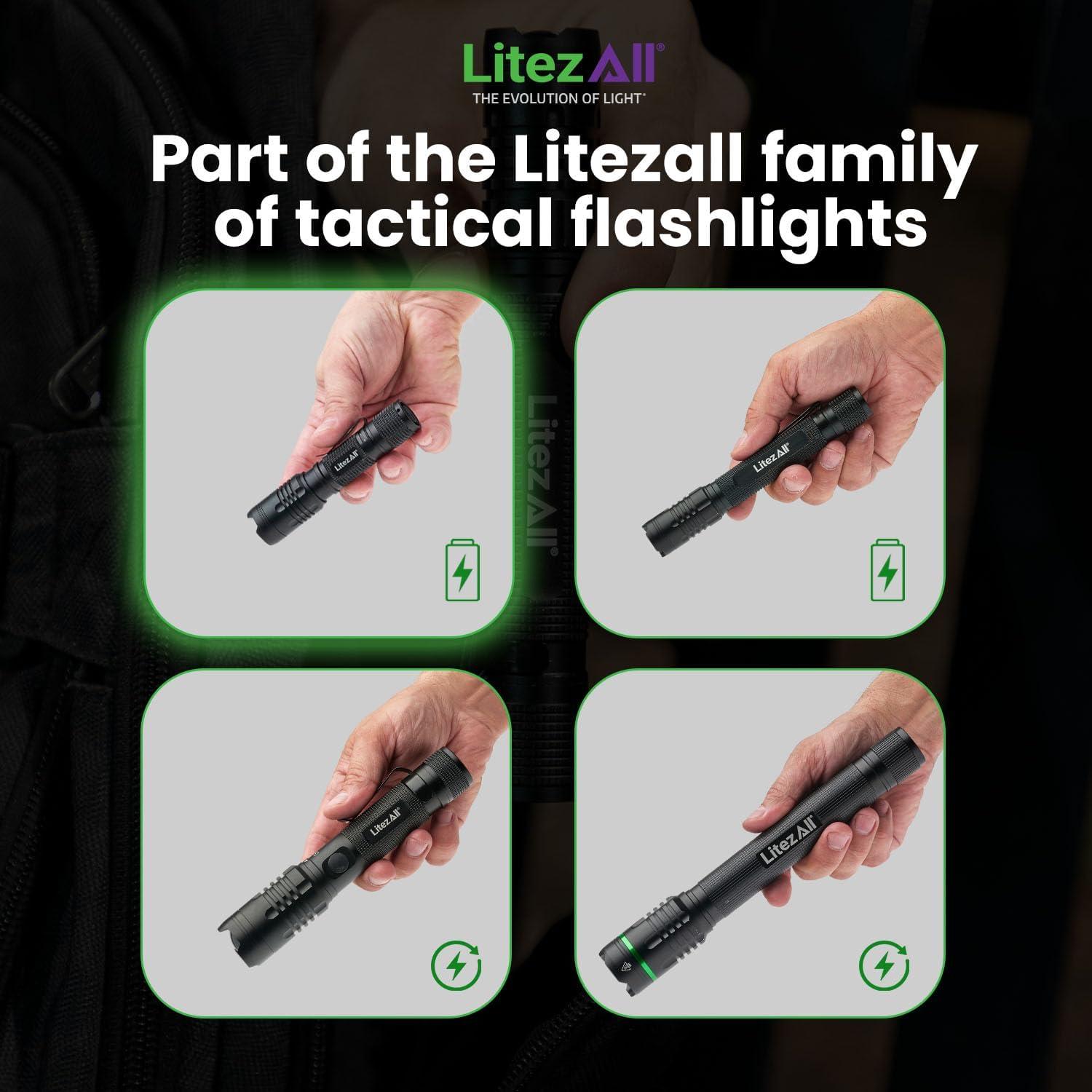 Linterna Táctica LitezAll 400 Lúmenes Compacta Resistente