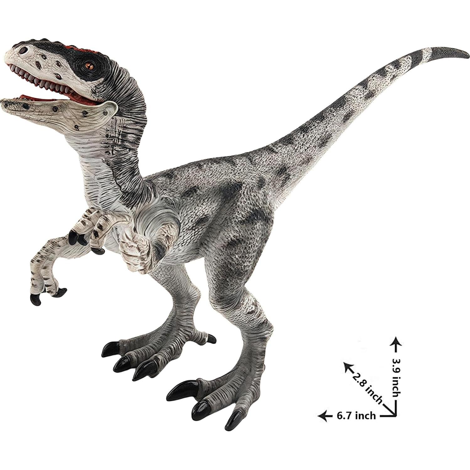 Figura de Dinosaurio Velociraptor Gemini&Genius 17x5.8cm