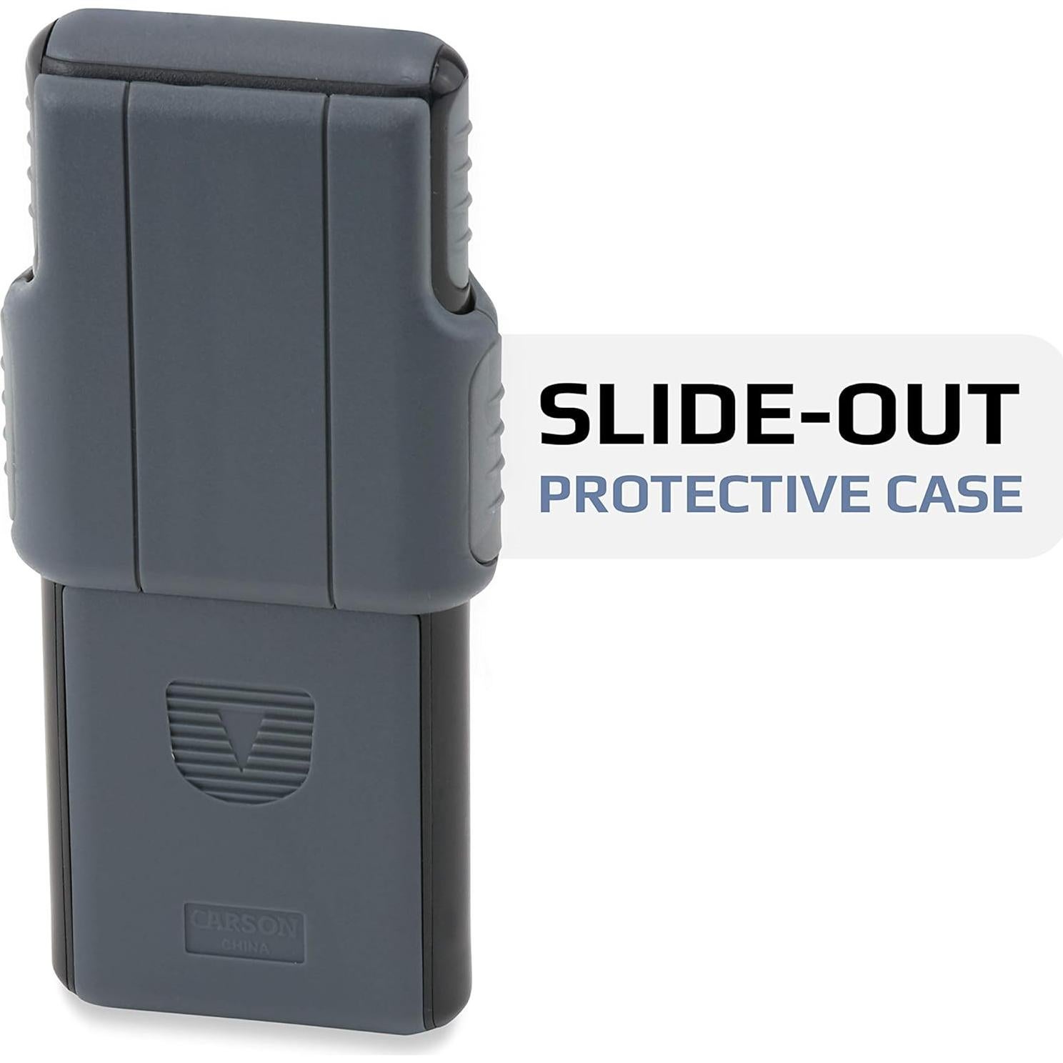 Lupa LED MiniBrite Carson PO-55, 5x, Compacta y Portátil