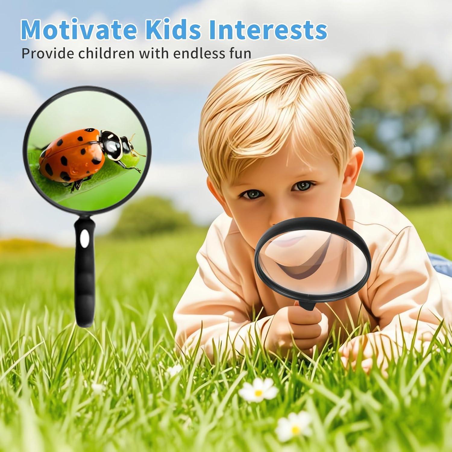 Lupa de Mano SKGXMAGN 10X con Lente Antirreflejo 13 cm